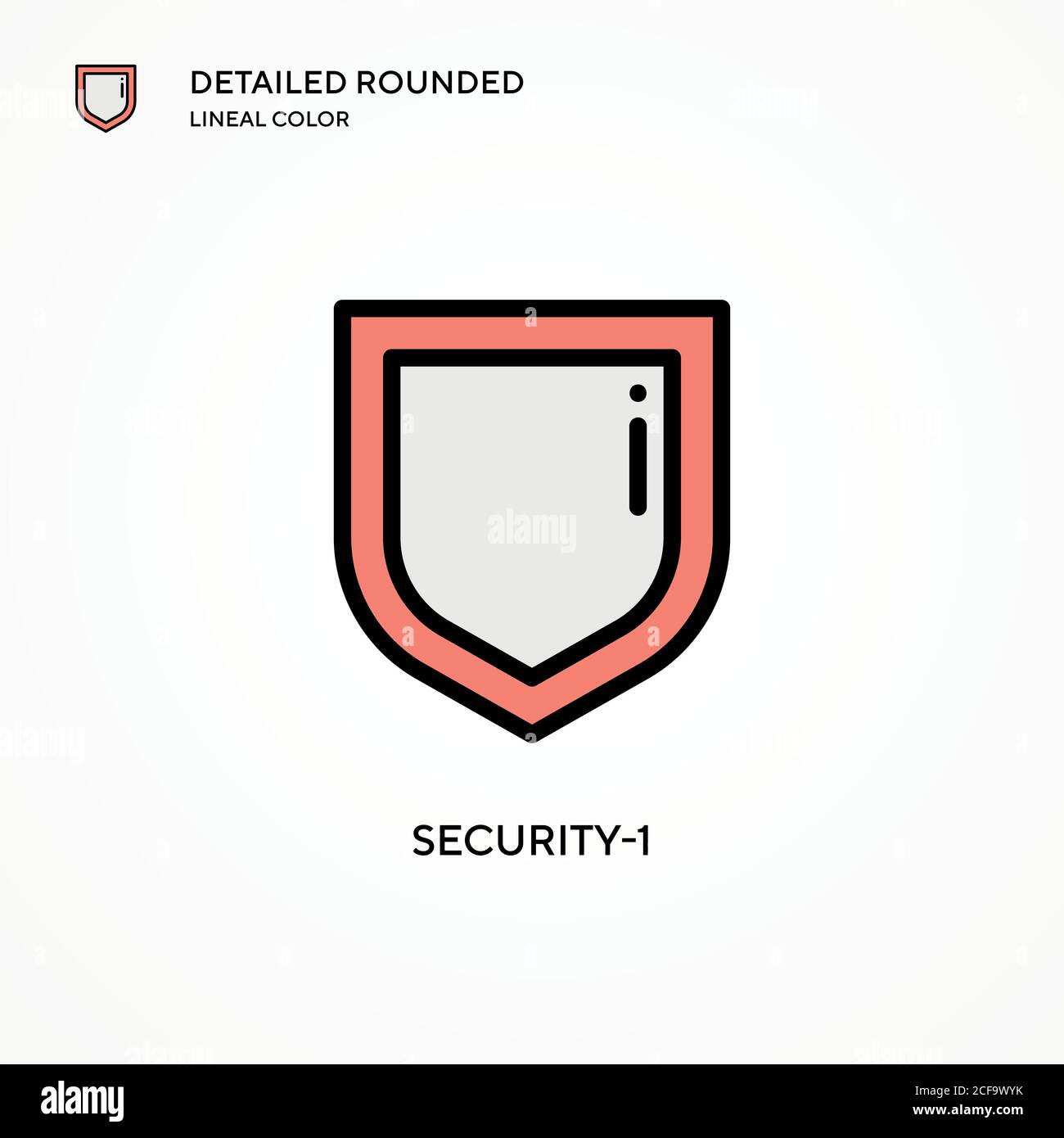 Security-1 vector icon. Modern vector illustration concepts. Easy to ...