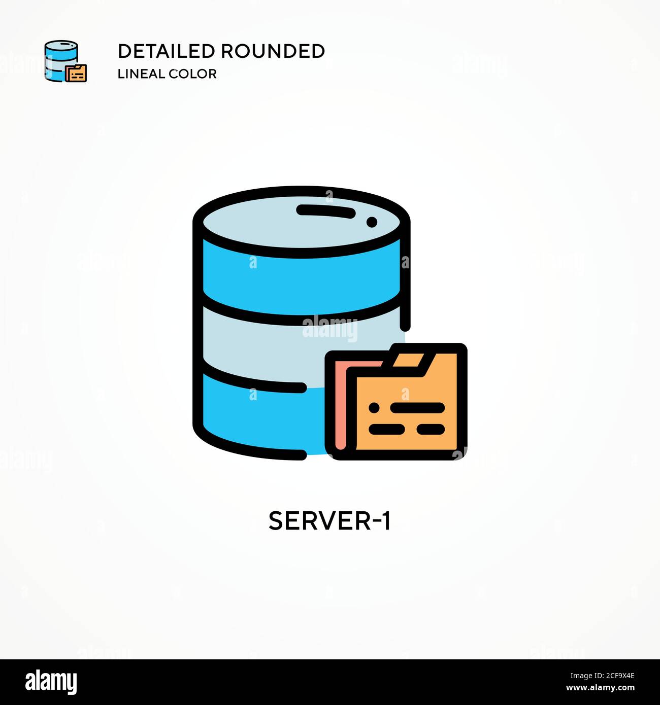 Server-1 vector icon. Modern vector illustration concepts. Easy to edit ...