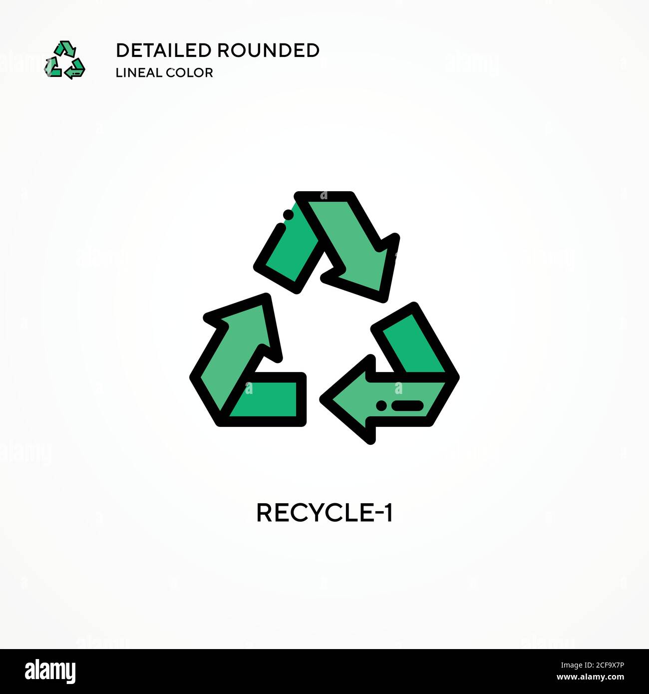 Recycle-1 vector icon. Modern vector illustration concepts. Easy to ...