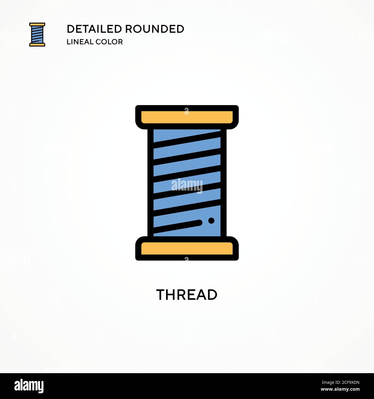 Thread vector icon. Modern vector illustration concepts. Easy to edit
