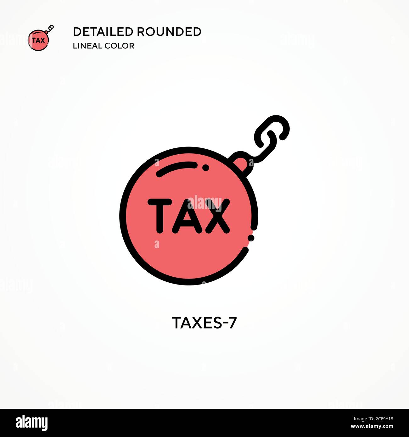 Taxes-7 vector icon. Modern vector illustration concepts. Easy to edit and customize. Stock Vector