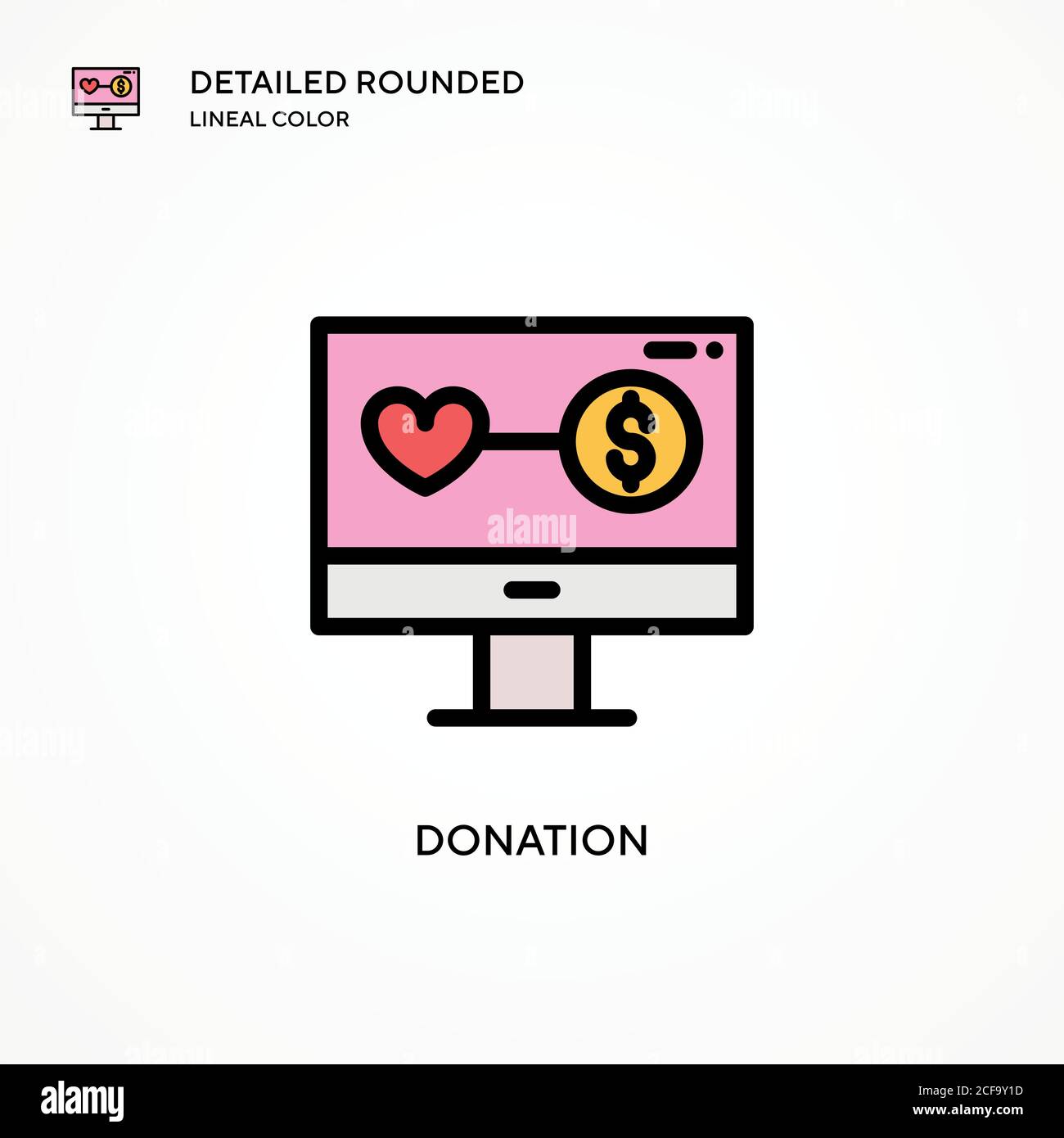 Donation vector icon. Modern vector illustration concepts. Easy to edit ...