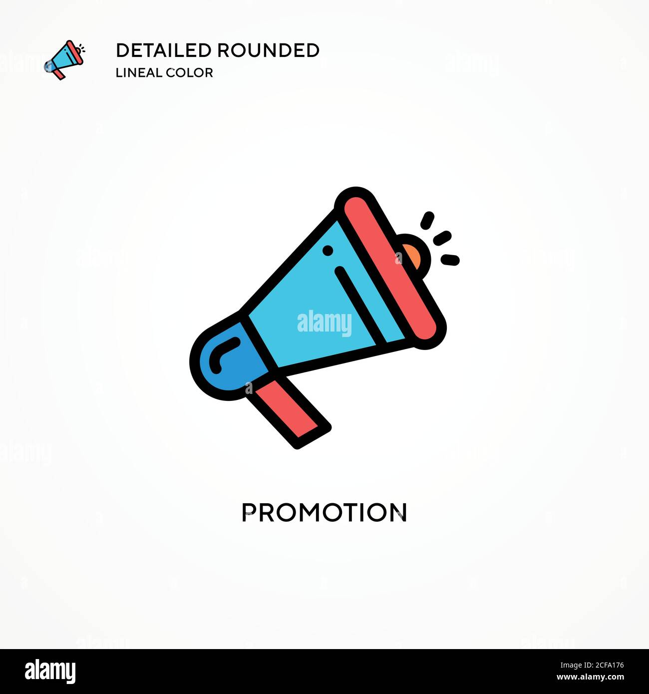Promotion vector icon. Modern vector illustration concepts. Easy to ...