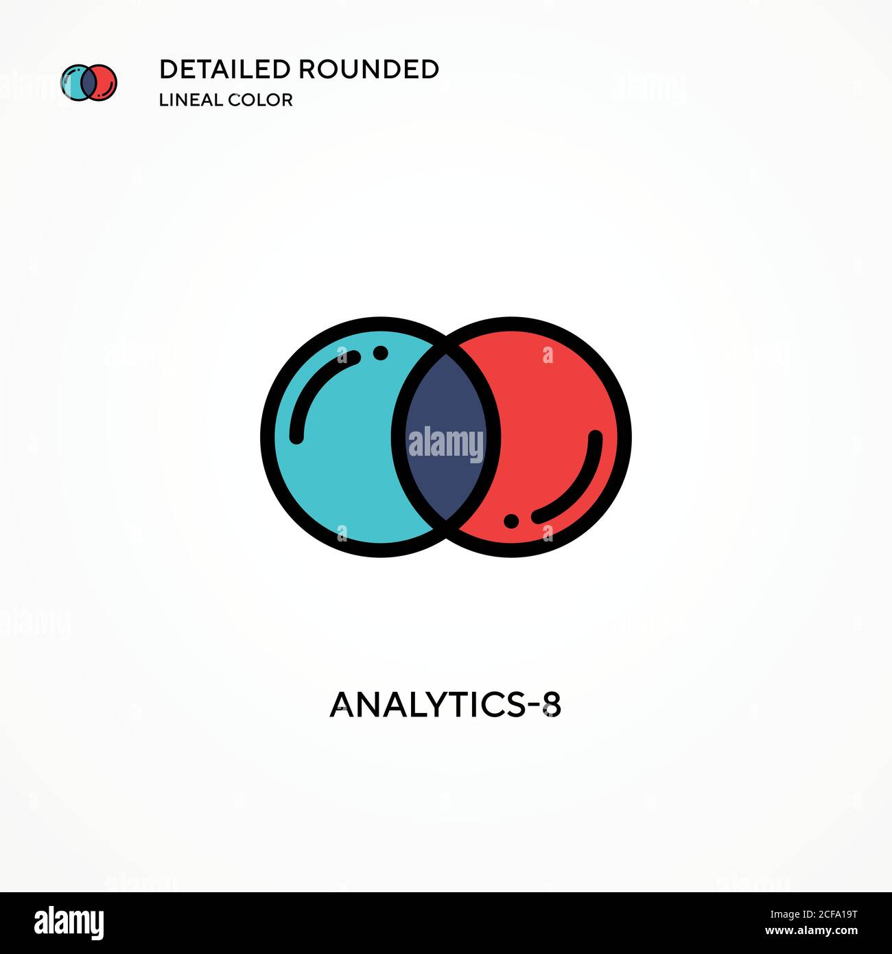 Analytics-8 vector icon. Modern vector illustration concepts. Easy to edit and customize. Stock Vector