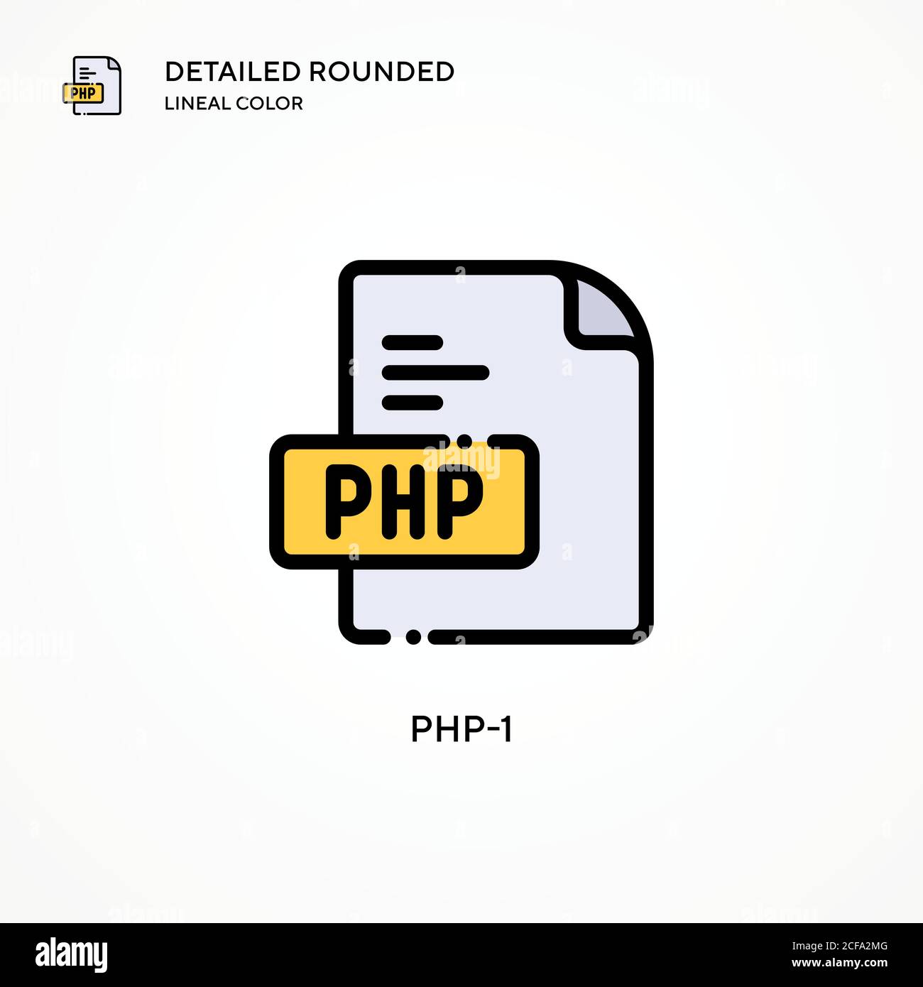 Php-1 vector icon. Modern vector illustration concepts. Easy to edit and customize. Stock Vector