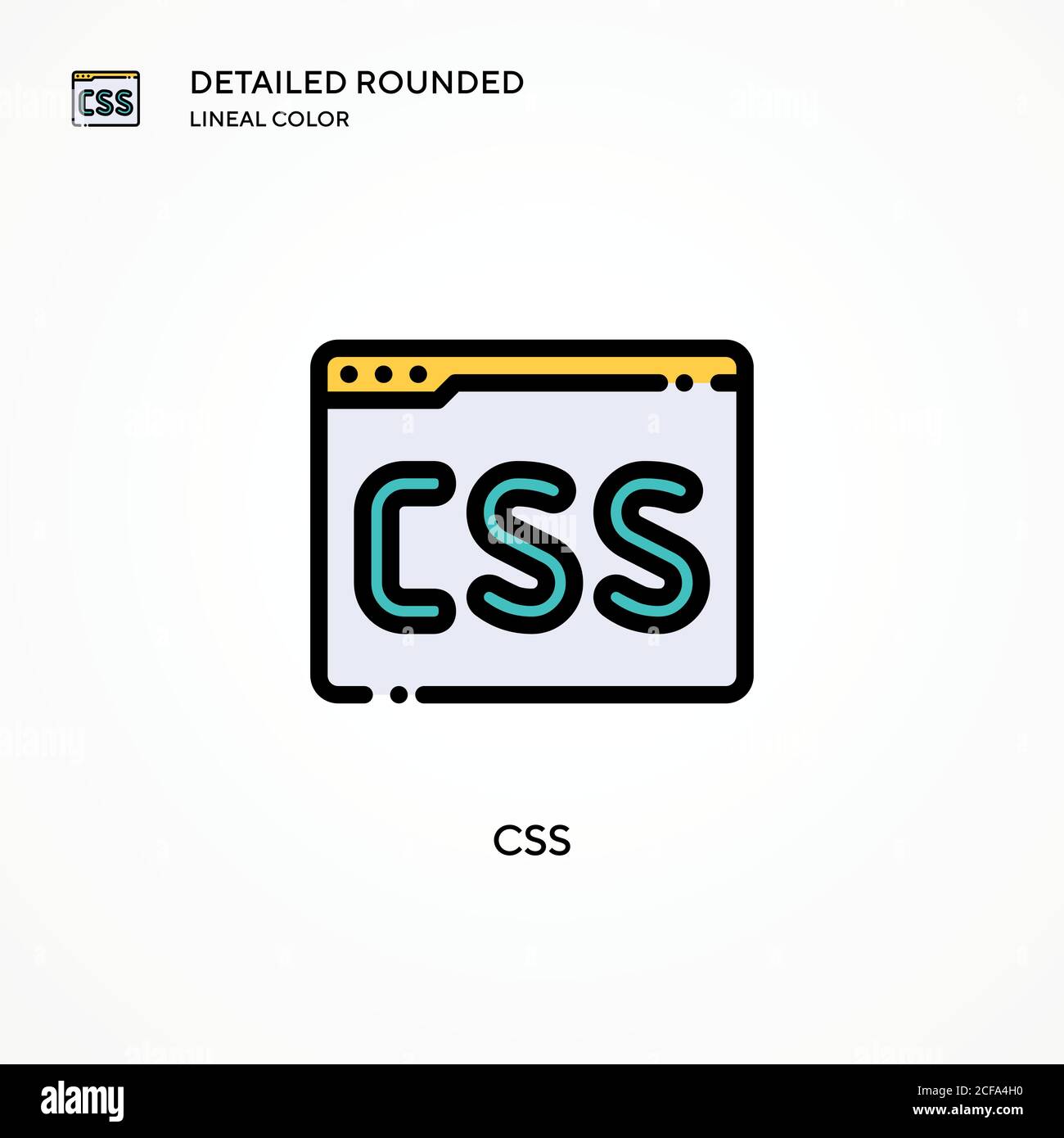 Css vector icon. Modern vector illustration concepts. Easy to edit and ...