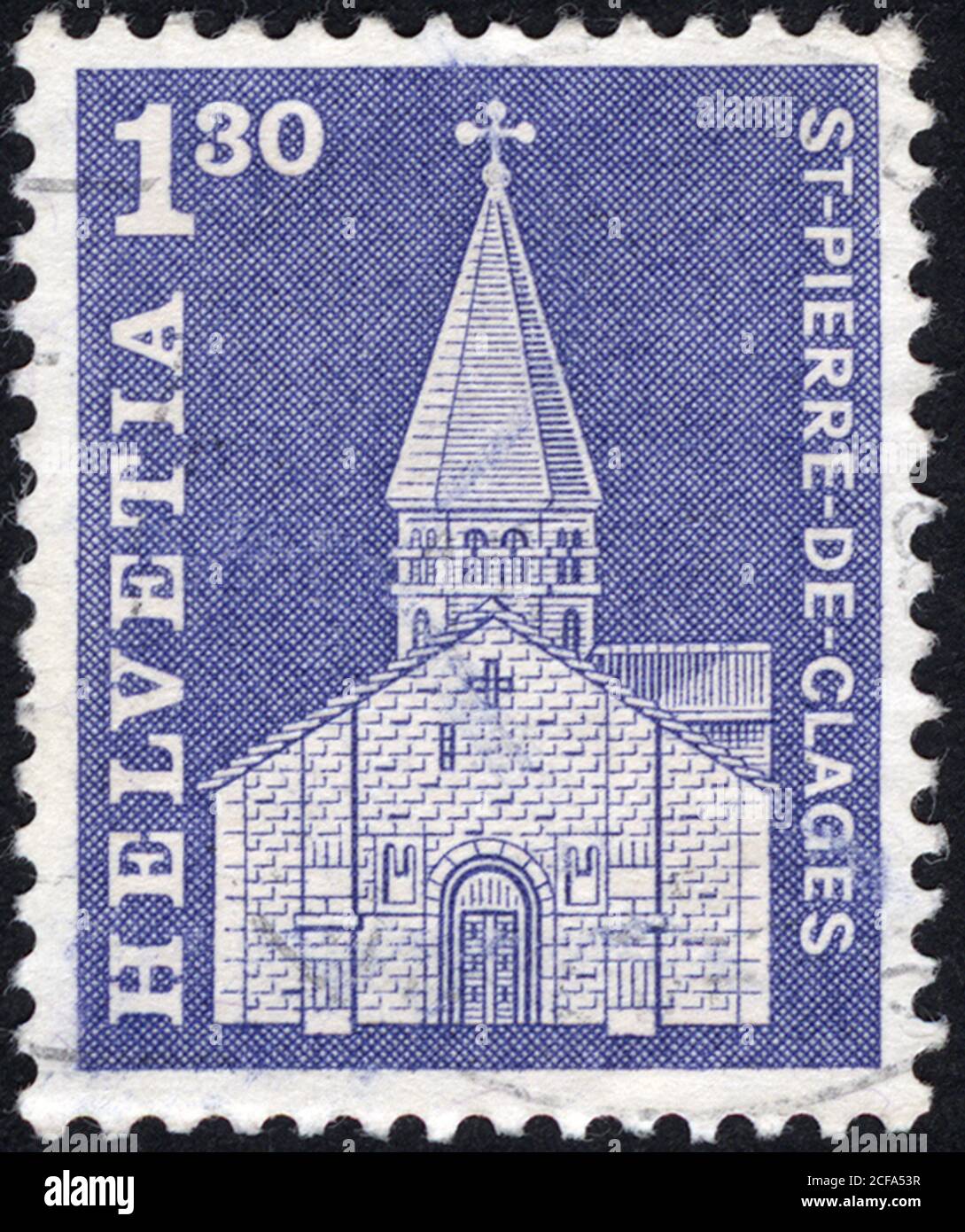 Postage stamps of the Helvetia. Stamp printed in the Helvetia. Stamp
