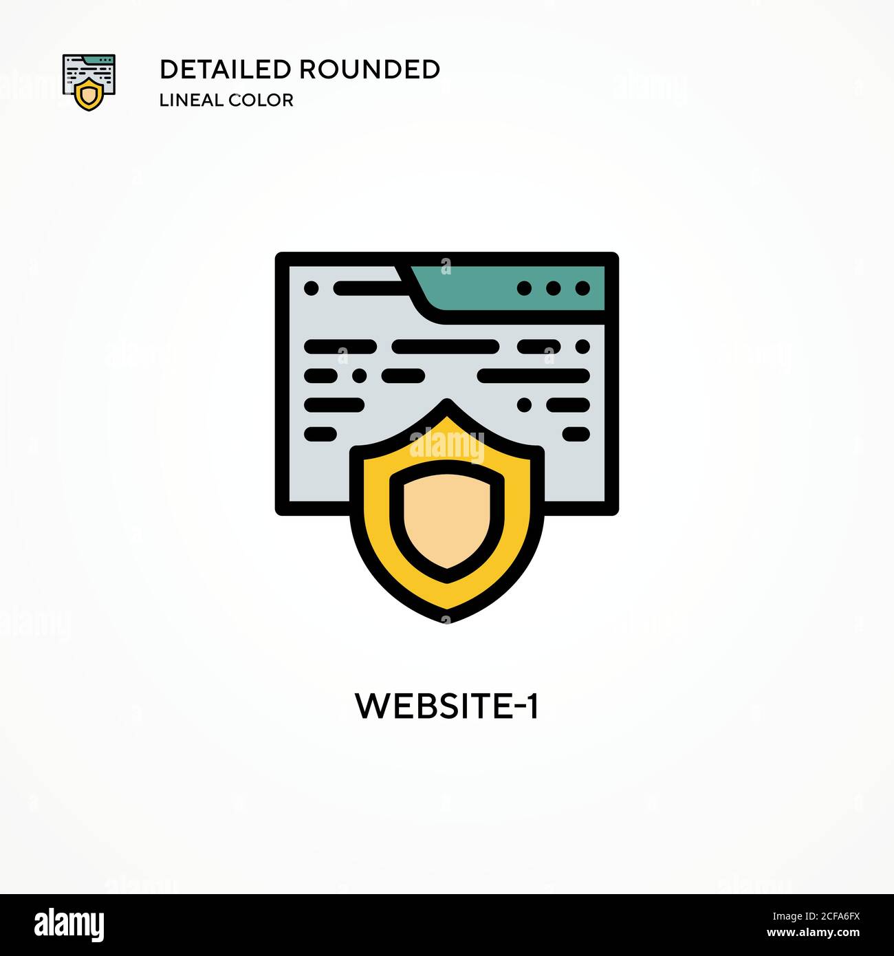 Website-1 vector icon. Modern vector illustration concepts. Easy to ...