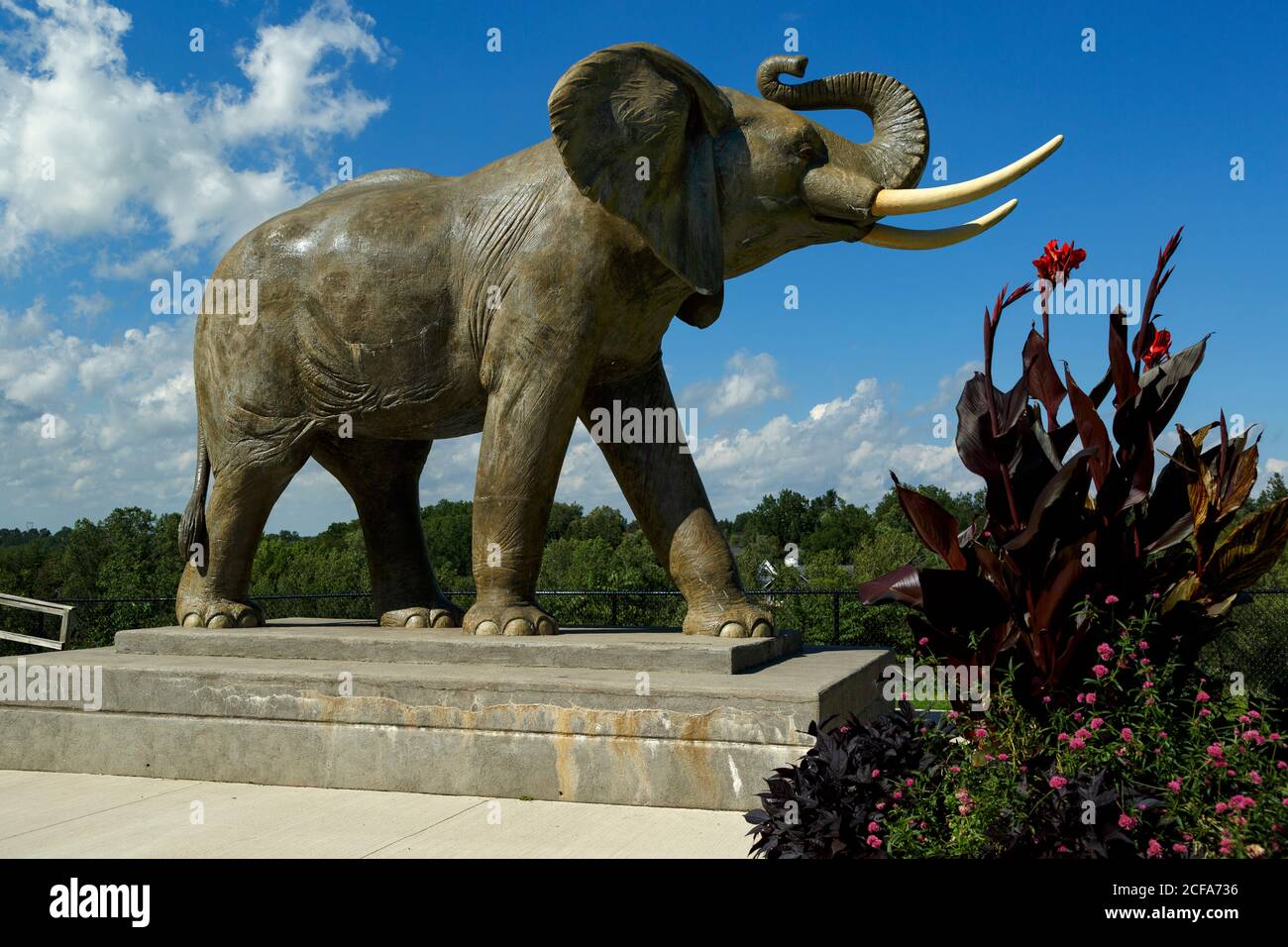 St. Thomas Ontario Canada. A lifesized statue of Jumbo the elephant