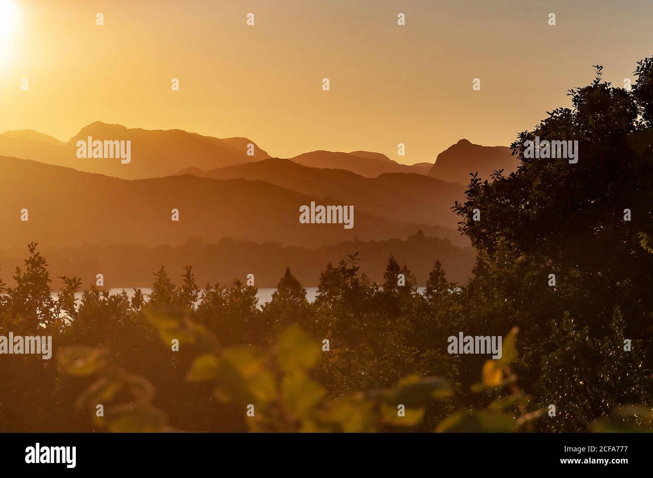 Lake windermere sunset hi-res stock photography and images - Alamy