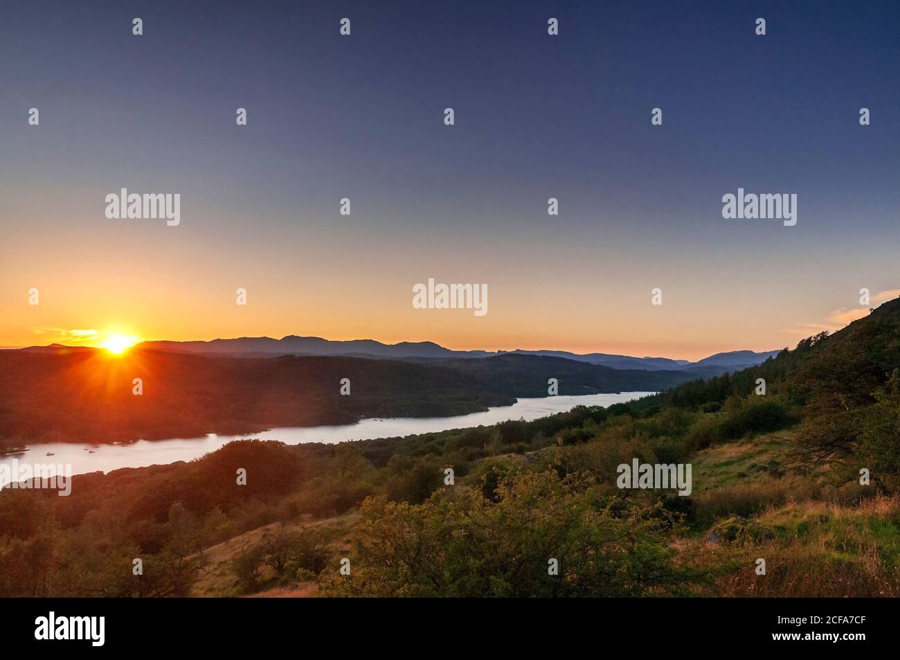 Windermere sunset hi-res stock photography and images - Alamy