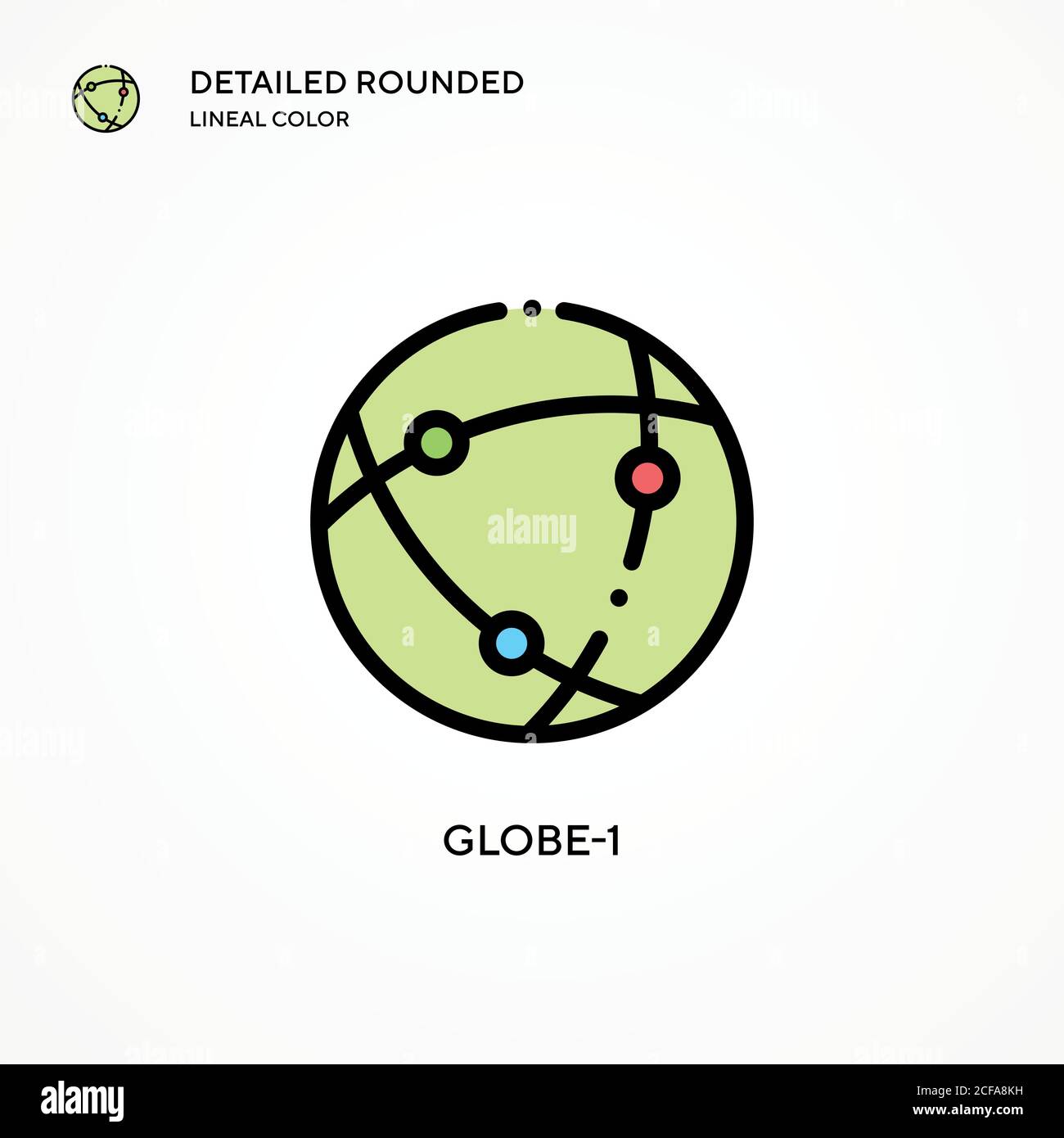 Globe-1 vector icon. Modern vector illustration concepts. Easy to edit ...