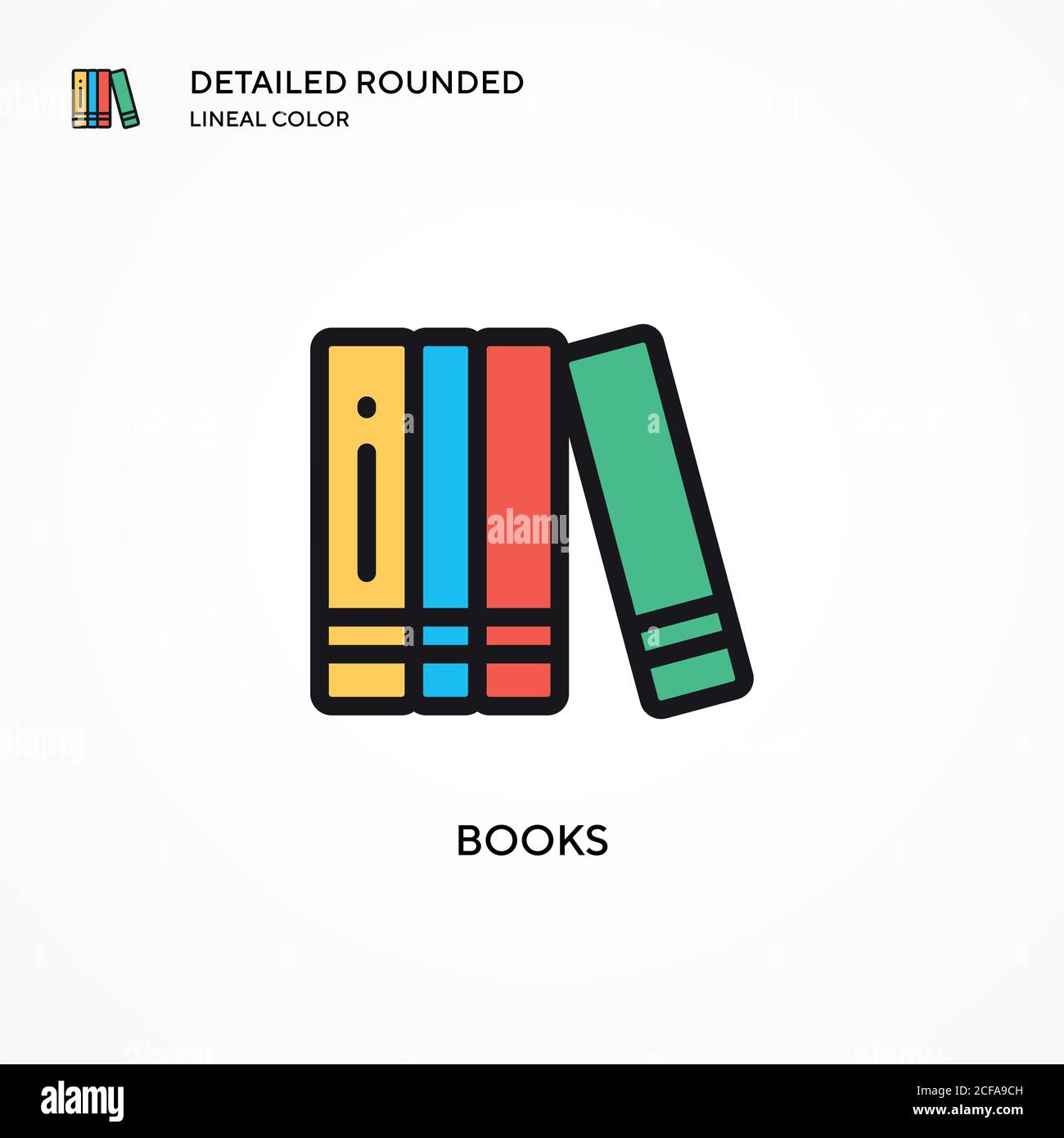 Books vector icon. Modern vector illustration concepts. Easy to edit ...