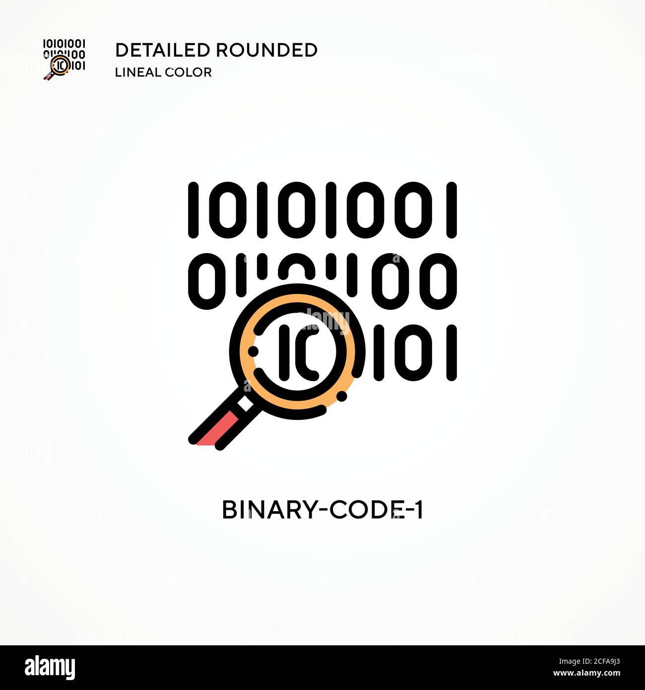 Binary-code-1 vector icon. Modern vector illustration concepts. Easy to ...