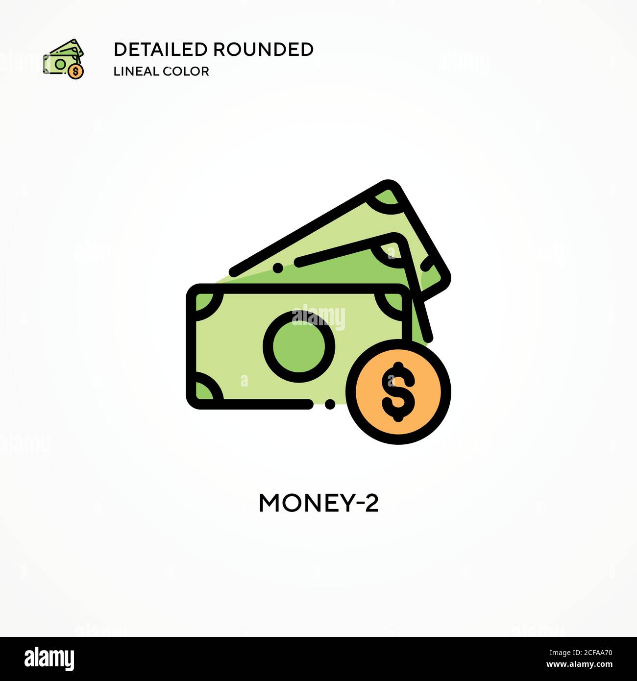 Money-2 vector icon. Modern vector illustration concepts. Easy to edit ...