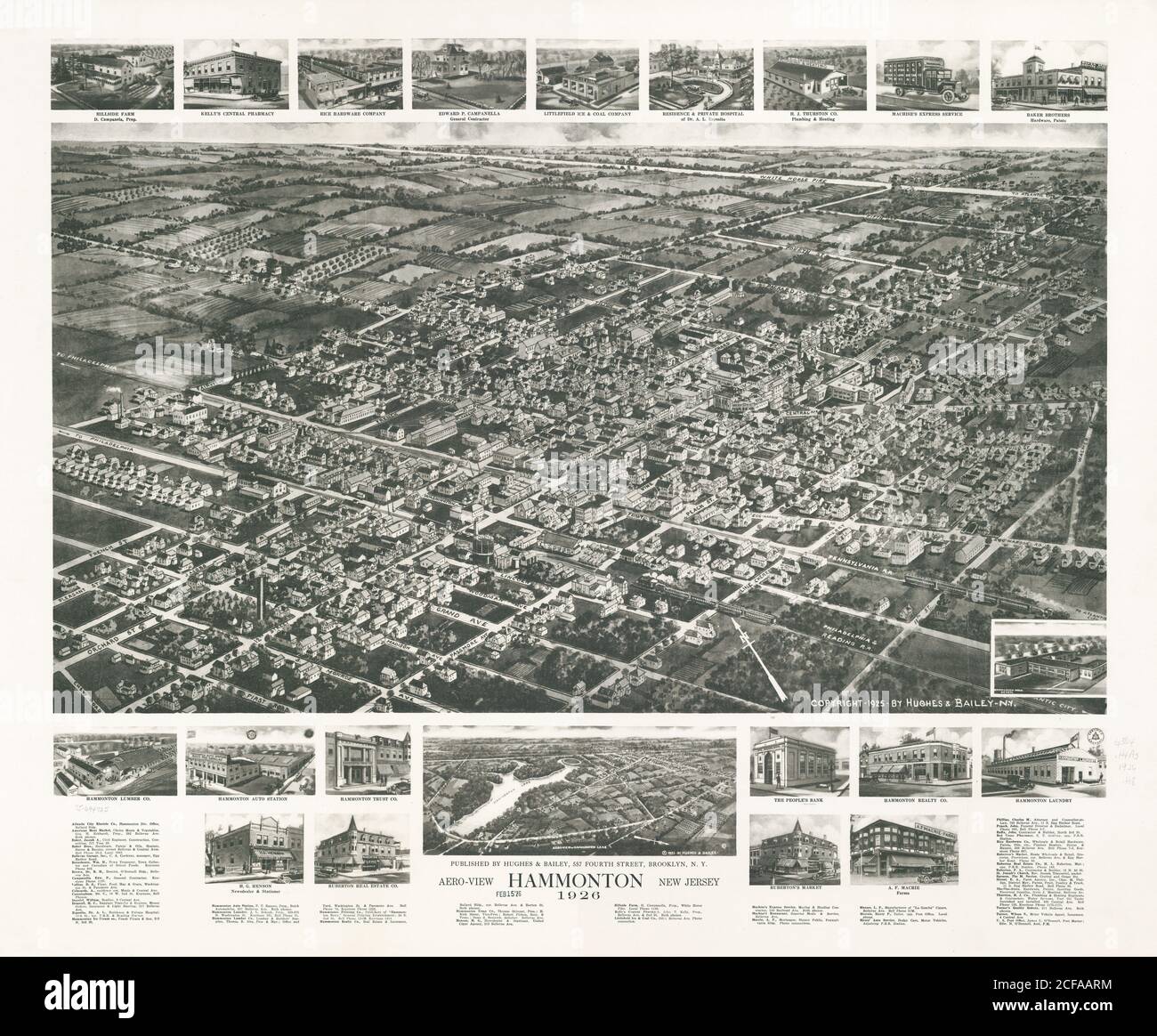 Map of hammonton hi-res stock photography and images - Alamy