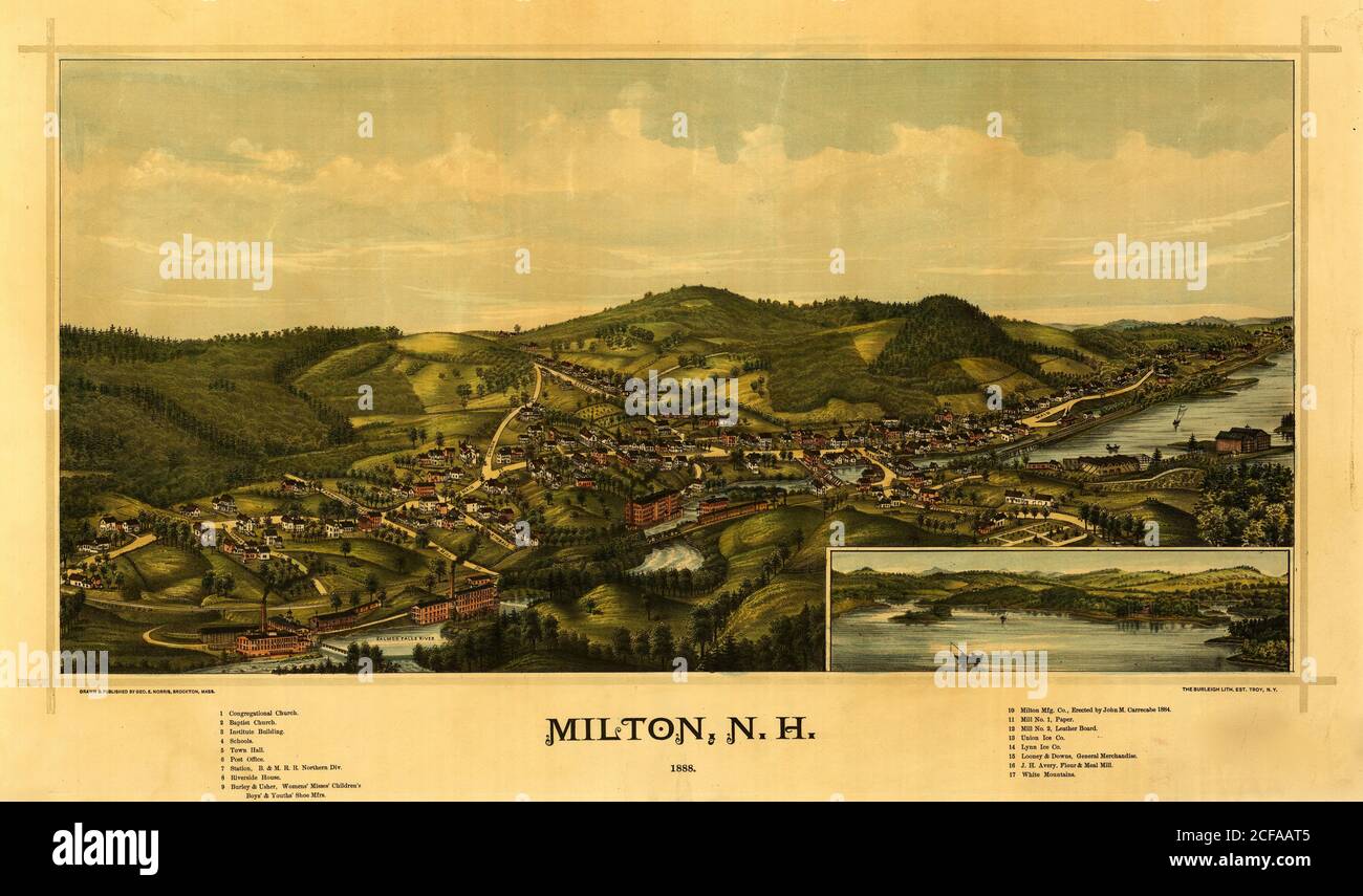Milton map hires stock photography and images Alamy
