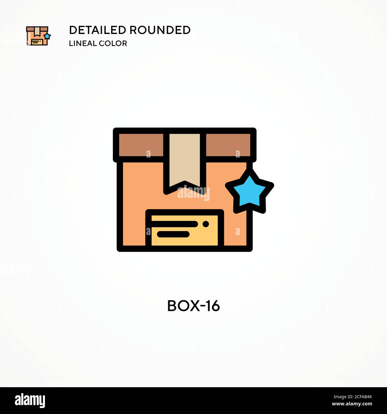 Box-16 vector icon. Modern vector illustration concepts. Easy to edit and customize. Stock Vector