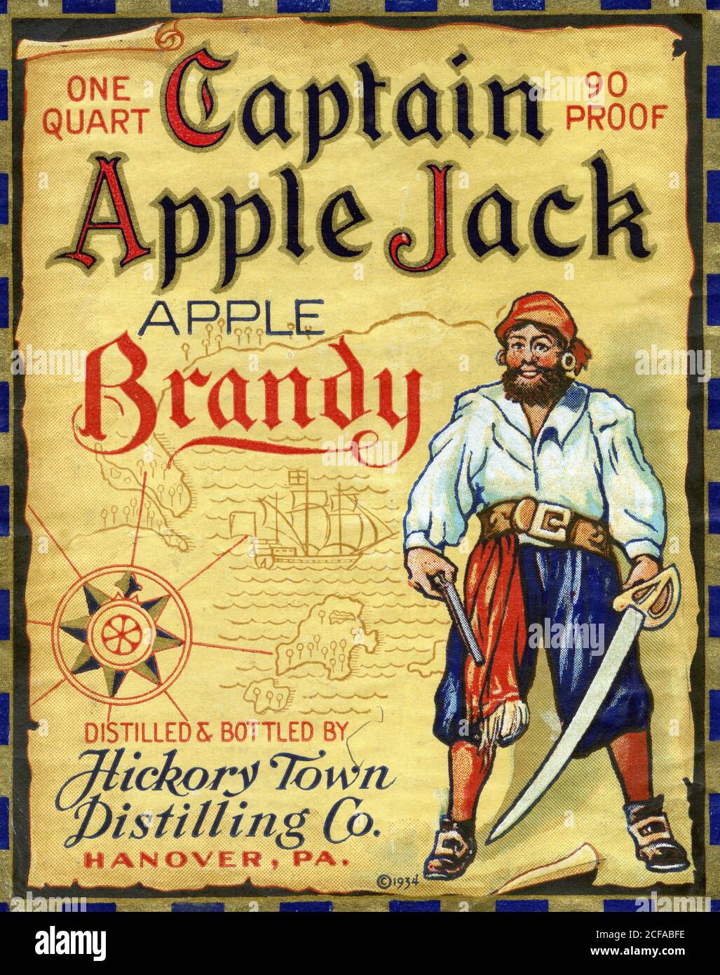 Captain Apple Jack Apple Brandy Stock Photo Alamy