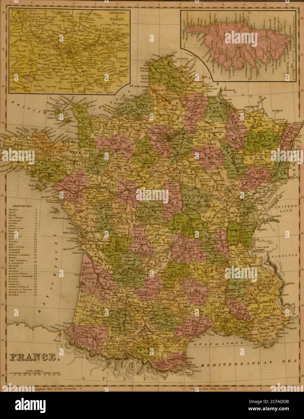 France maps hi-res stock photography and images - Alamy