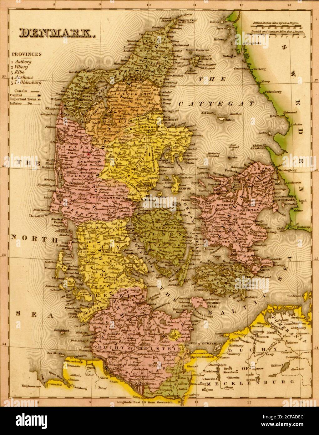 Denmark 1844 Stock Photo Alamy