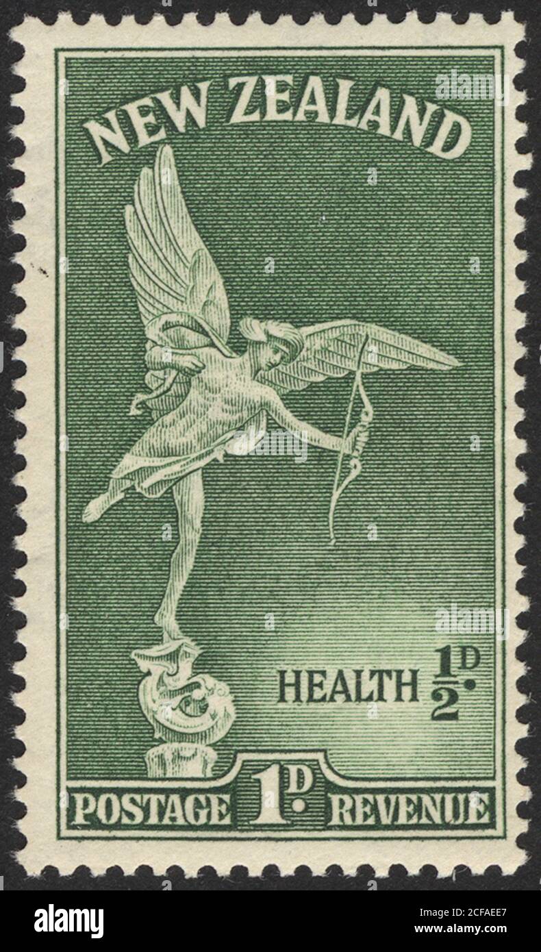 Postage stamps of the New Zealand. Stamp printed in the New Zealand. Stamp printed by New