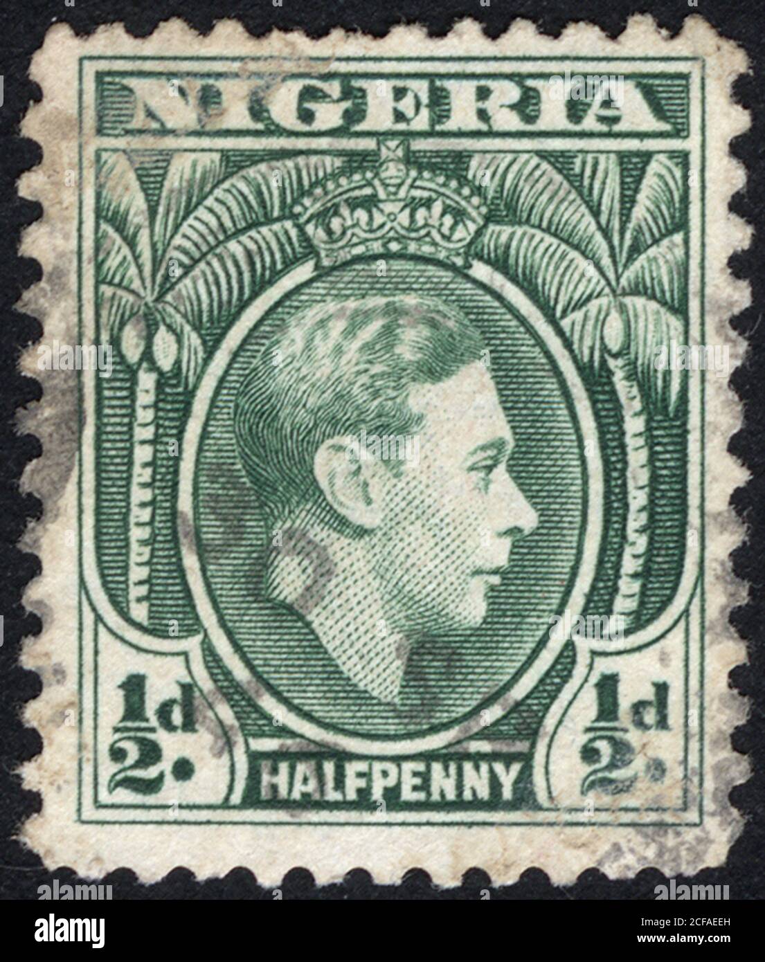 Postage stamps of the Nigeria. Stamp printed in the Nigeria. Stamp
