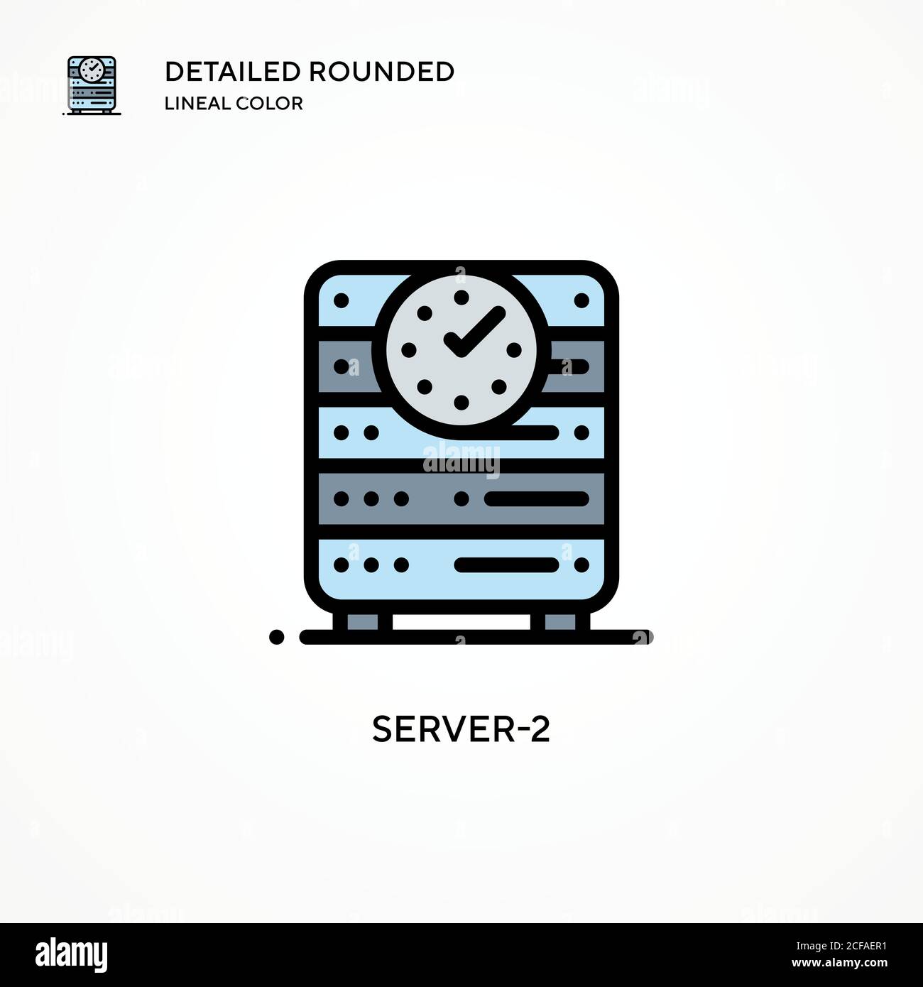 Server-2 vector icon. Modern vector illustration concepts. Easy to edit ...