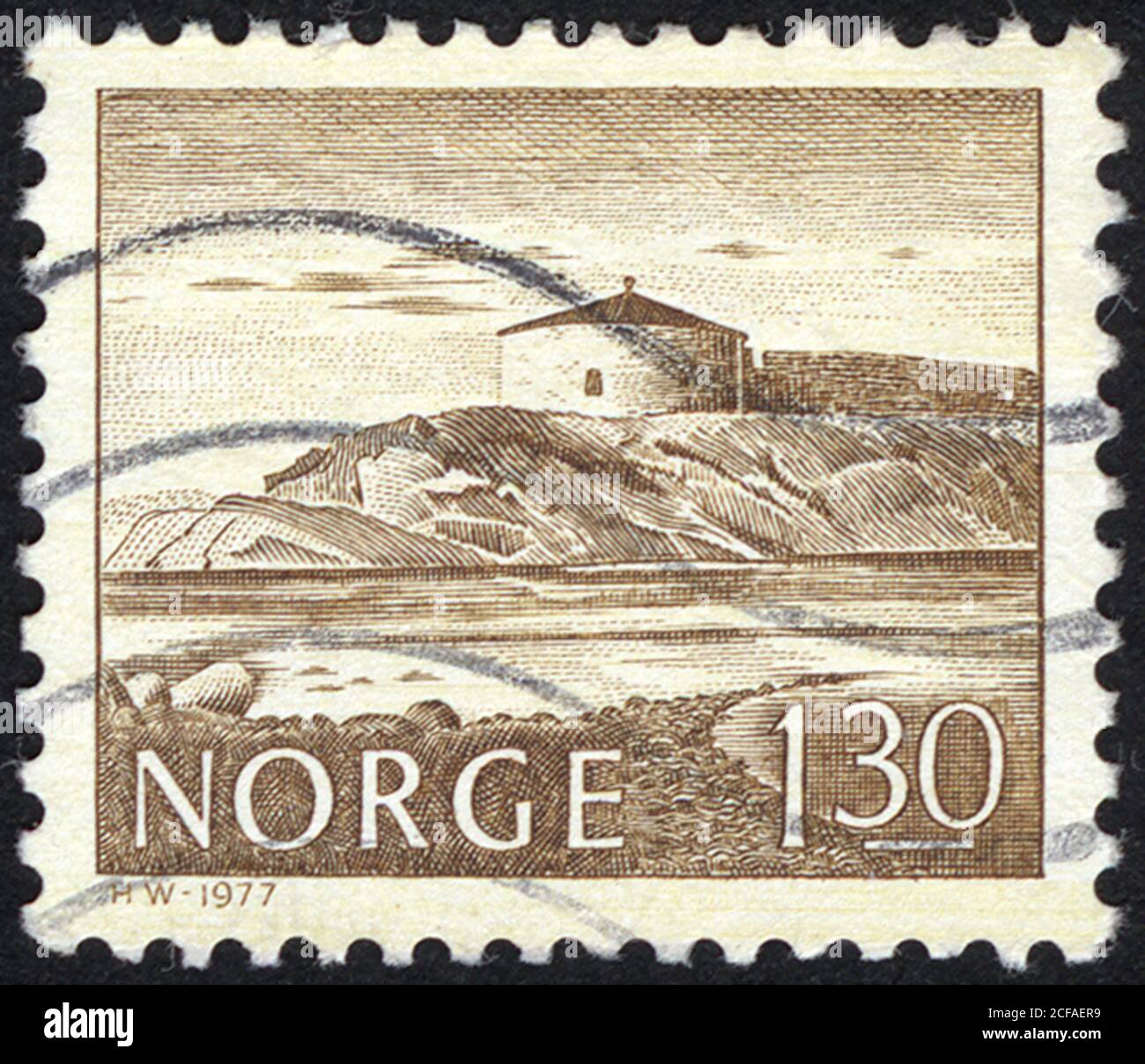 Postage stamps of the Norway. Stamp printed in the Norway. Stamp printed by  Norway Stock Photo - Alamy
