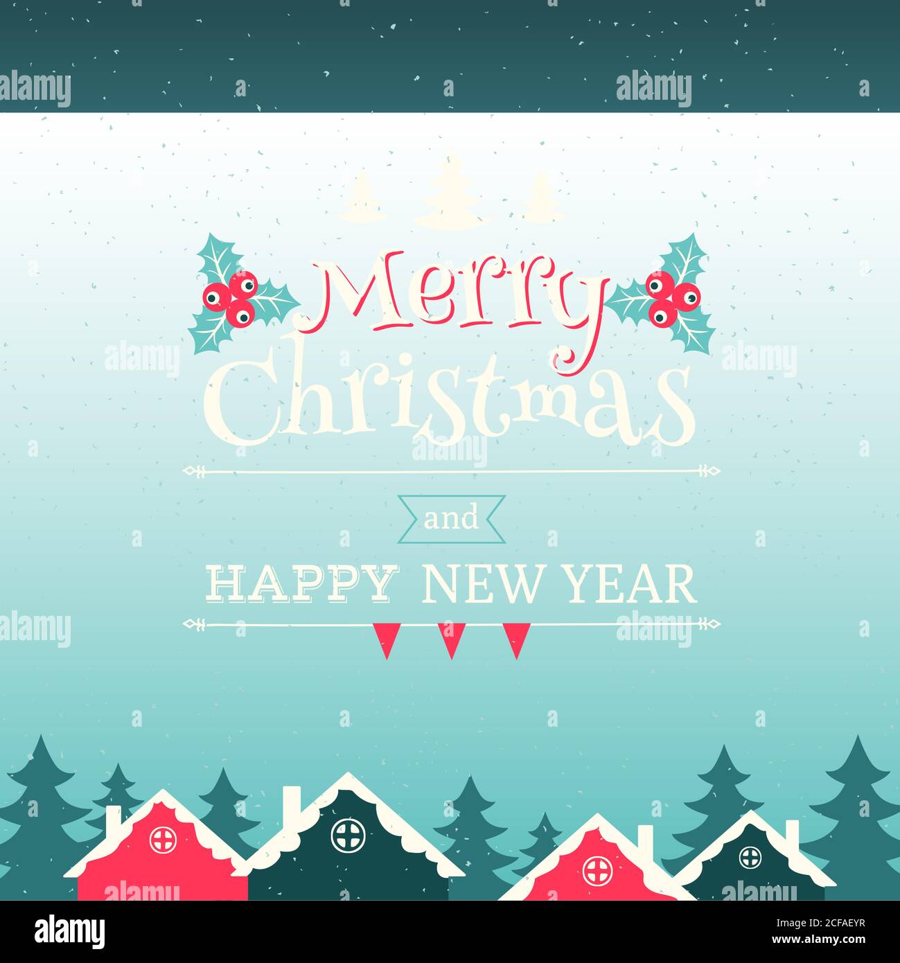 Merry christmas landscape banner Stock Vector Images - Alamy