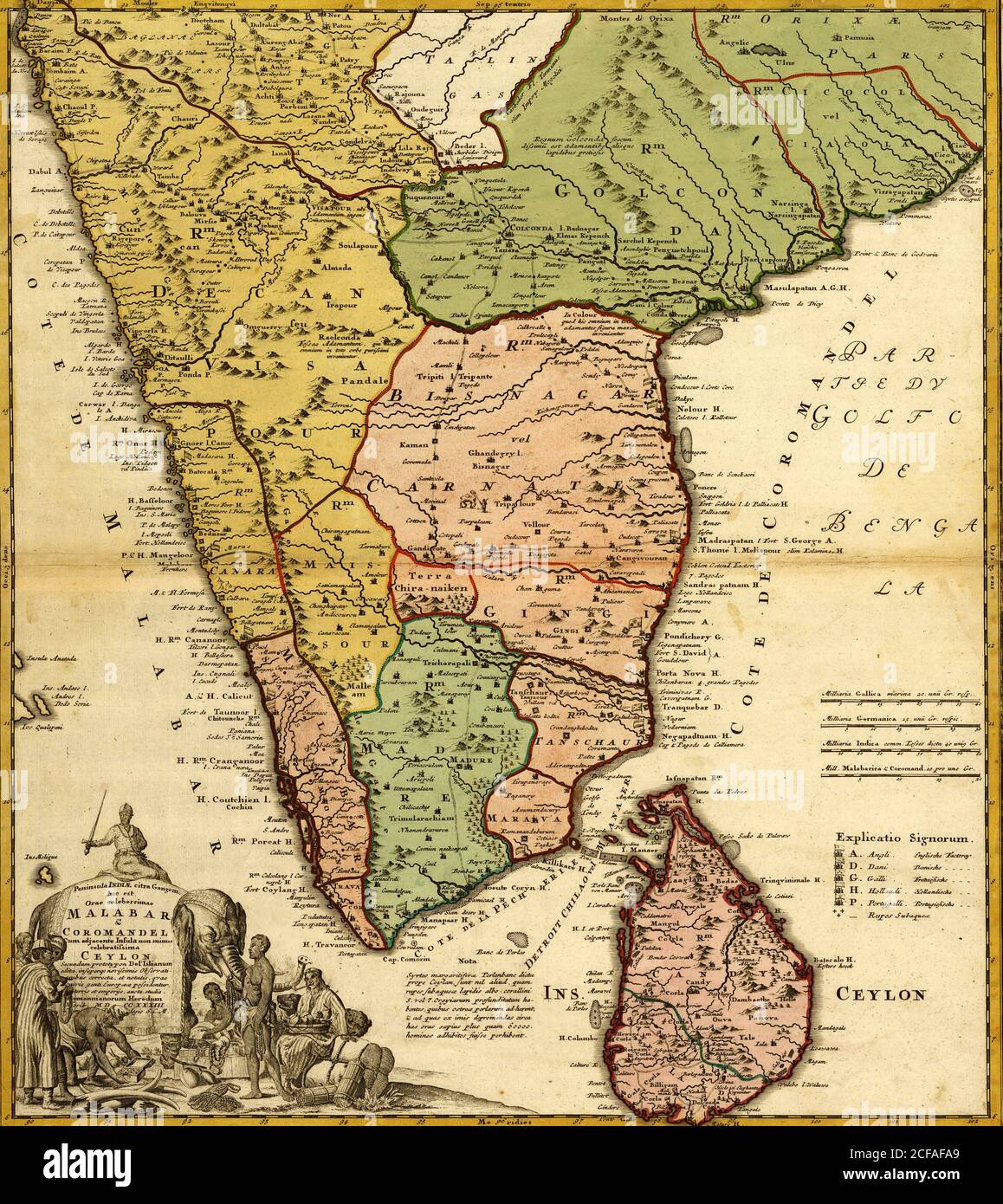 India, Ceylon & The Malabar Coast Stock Photo Alamy