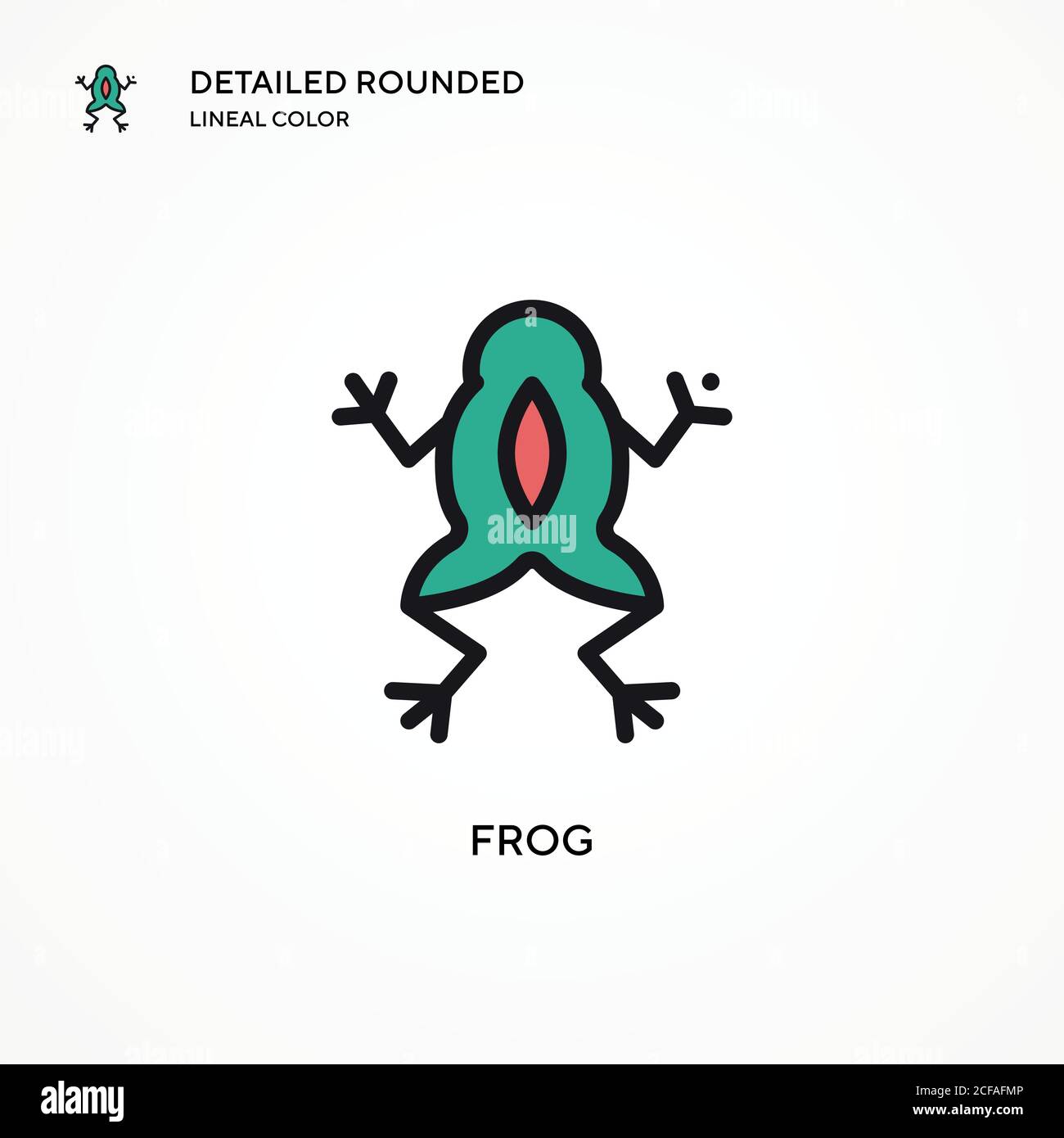 Frog vector icon. Modern vector illustration concepts. Easy to edit and ...