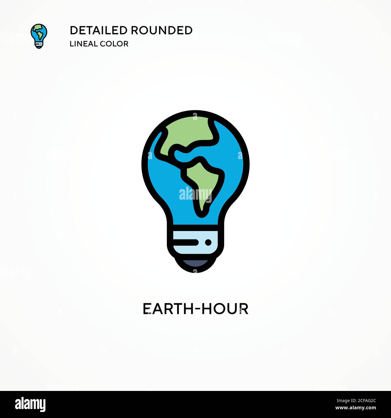 Earth-hour vector icon. Modern vector illustration concepts. Easy to ...