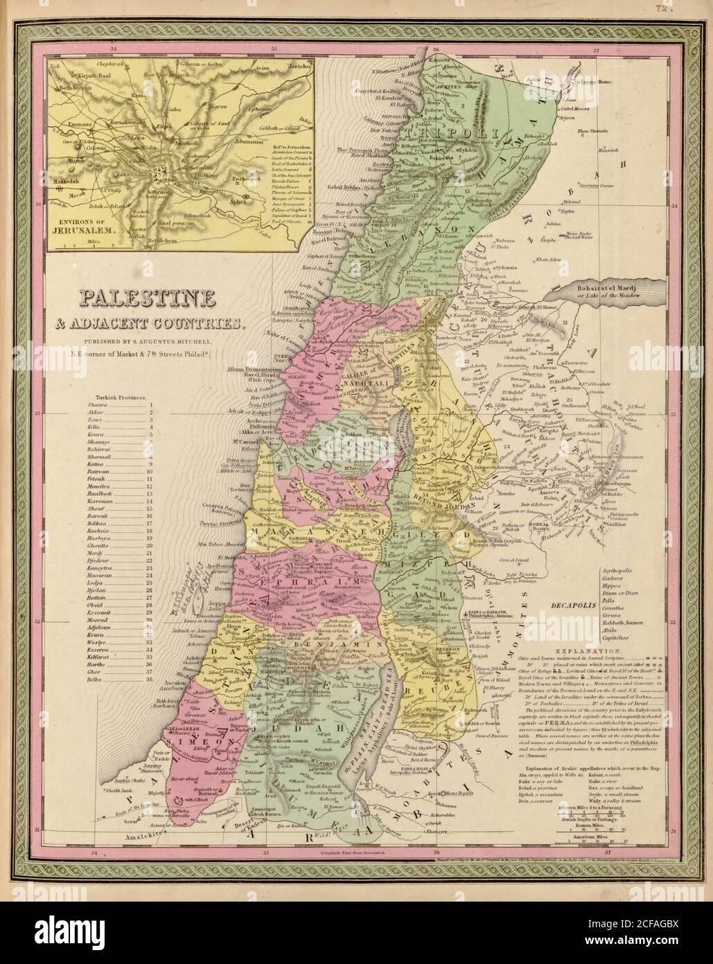 Maps of palestine hi-res stock photography and images - Alamy