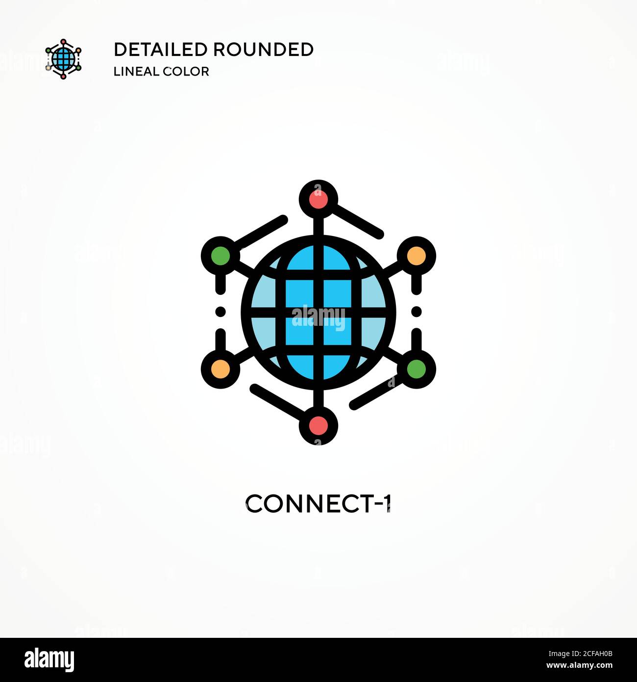 Connect-1 vector icon. Modern vector illustration concepts. Easy to ...