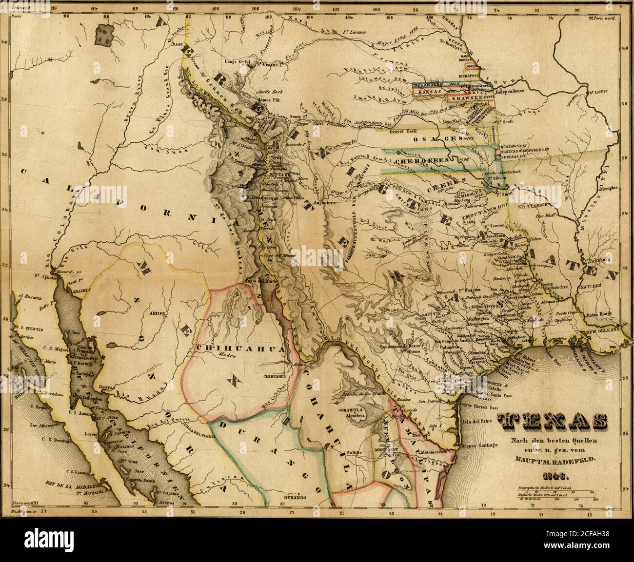 Texas 1846 Stock Photo Alamy