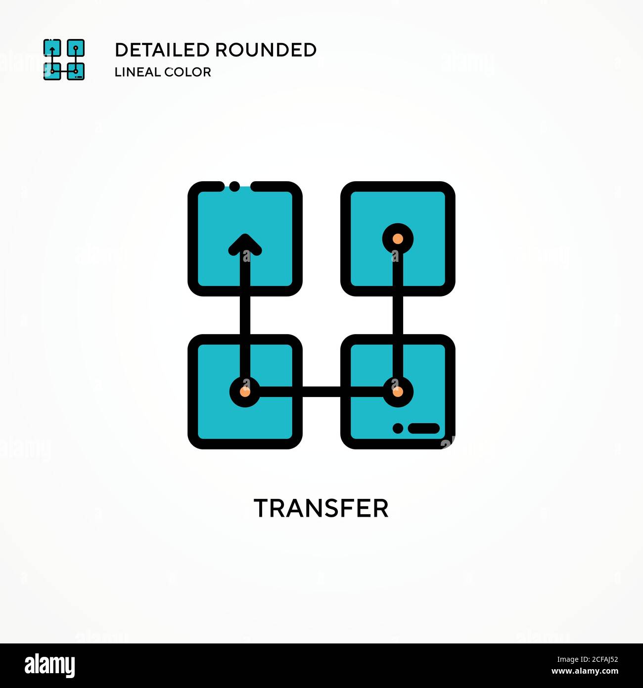 Transfer vector icon. Modern vector illustration concepts. Easy to edit ...