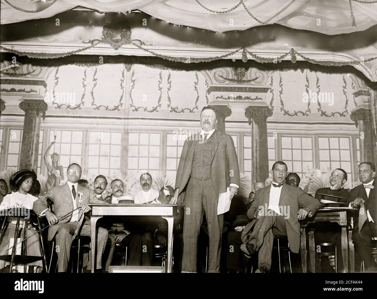 Roosevelt speaking at National Negro Business League Stock Photo Alamy