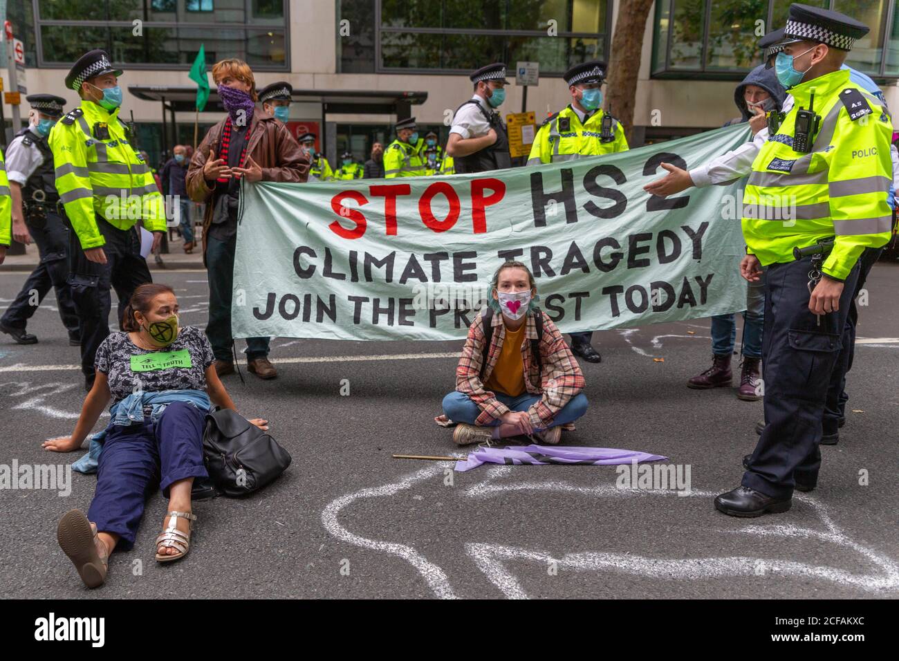 Hs2 Protest Graph Hs2 monitor hi-res stock photography and images - Alamy