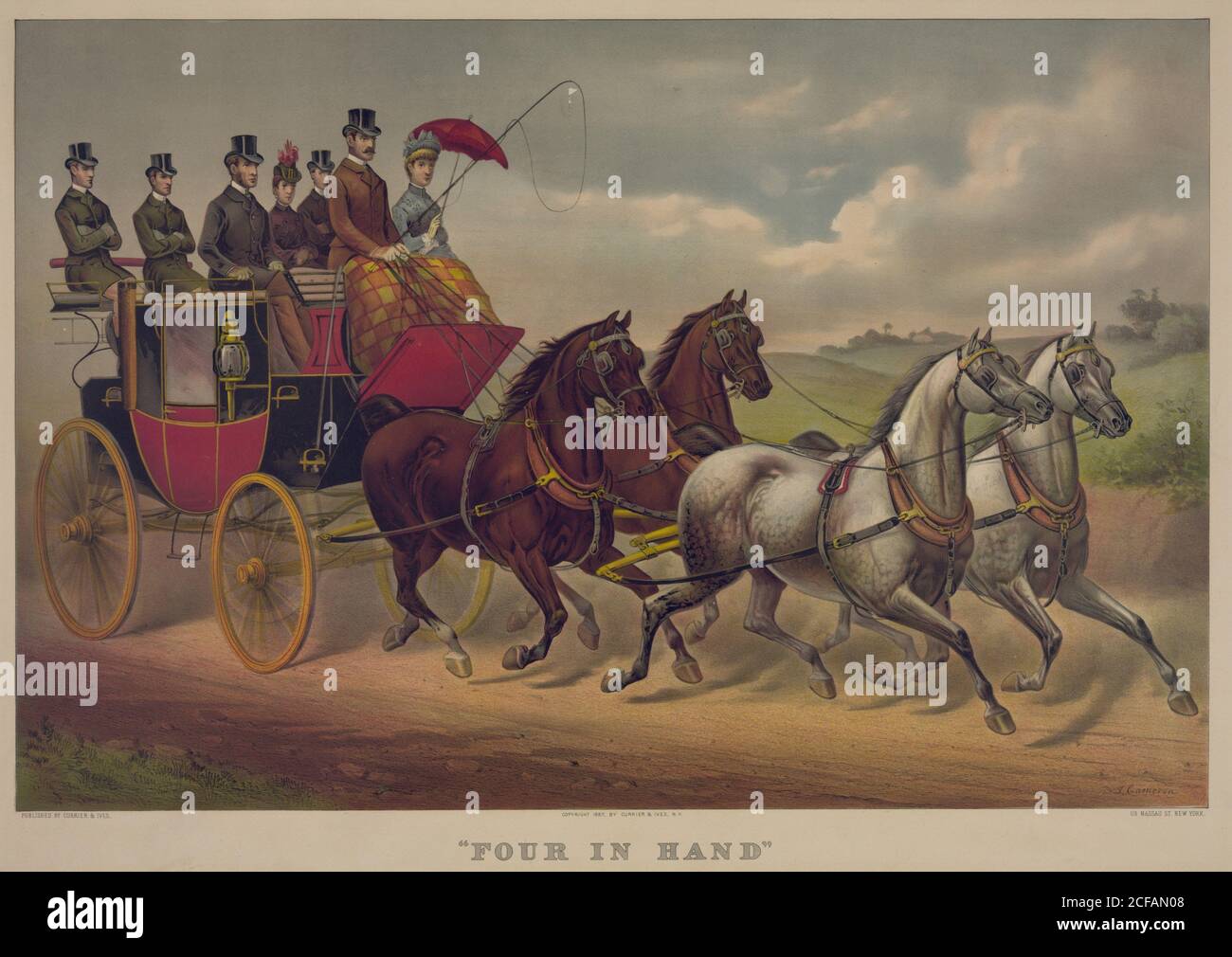 Four in Hand Stock Photo Alamy