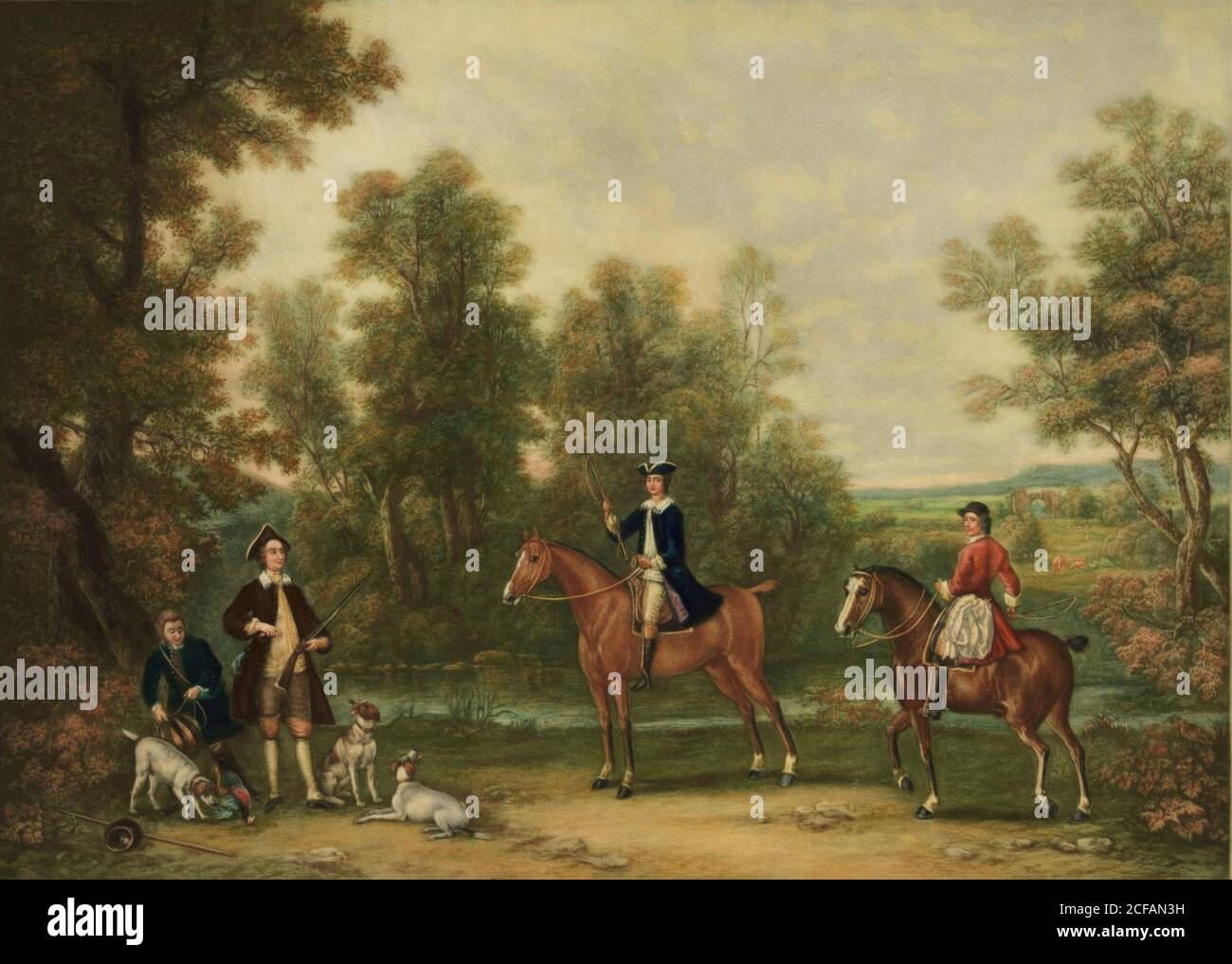 Members o the Beaufort Hunt Stock Photo Alamy