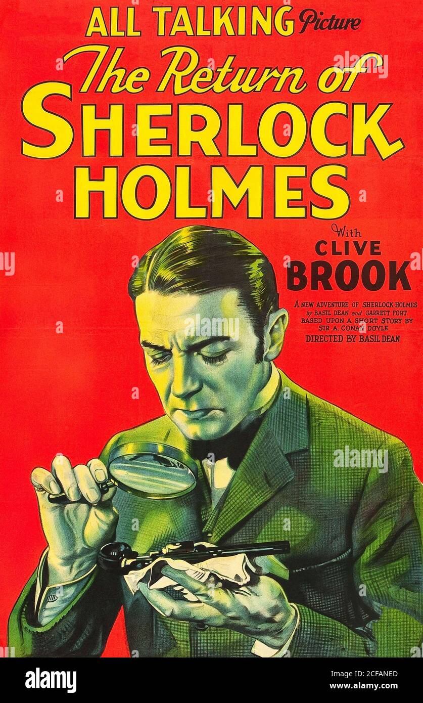 The Return of Sherlock Holmes (1929) Stock Photo