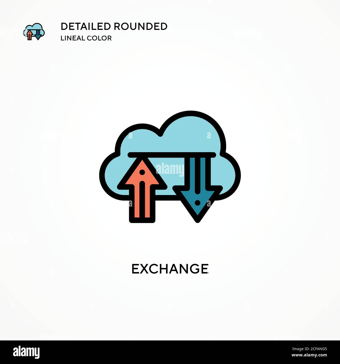 Exchange vector icon. Modern vector illustration concepts. Easy to edit ...