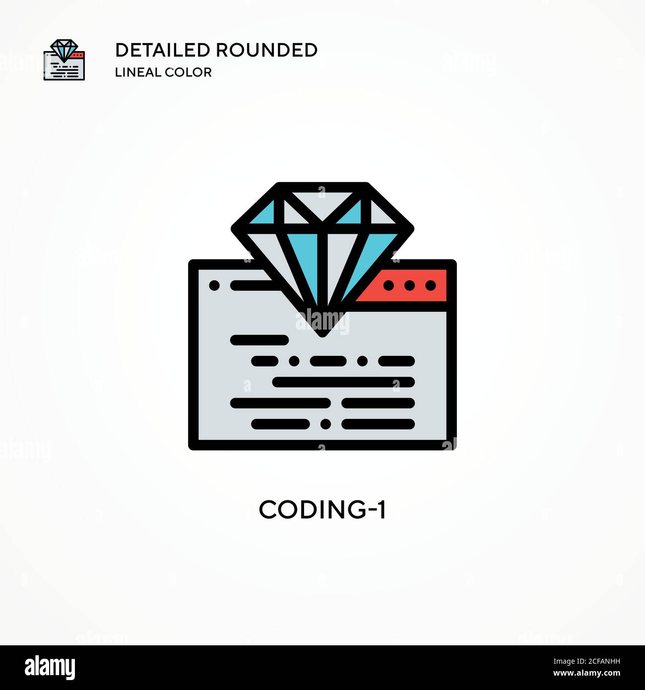 Coding-1 vector icon. Modern vector illustration concepts. Easy to edit ...