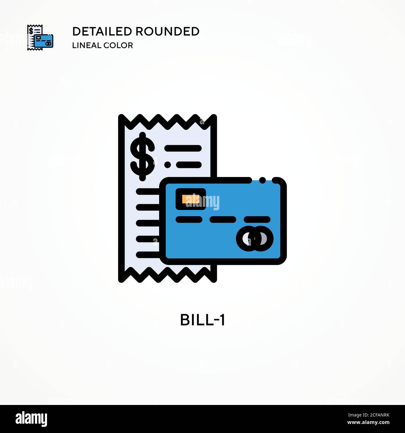 Bill-1 vector icon. Modern vector illustration concepts. Easy to edit ...