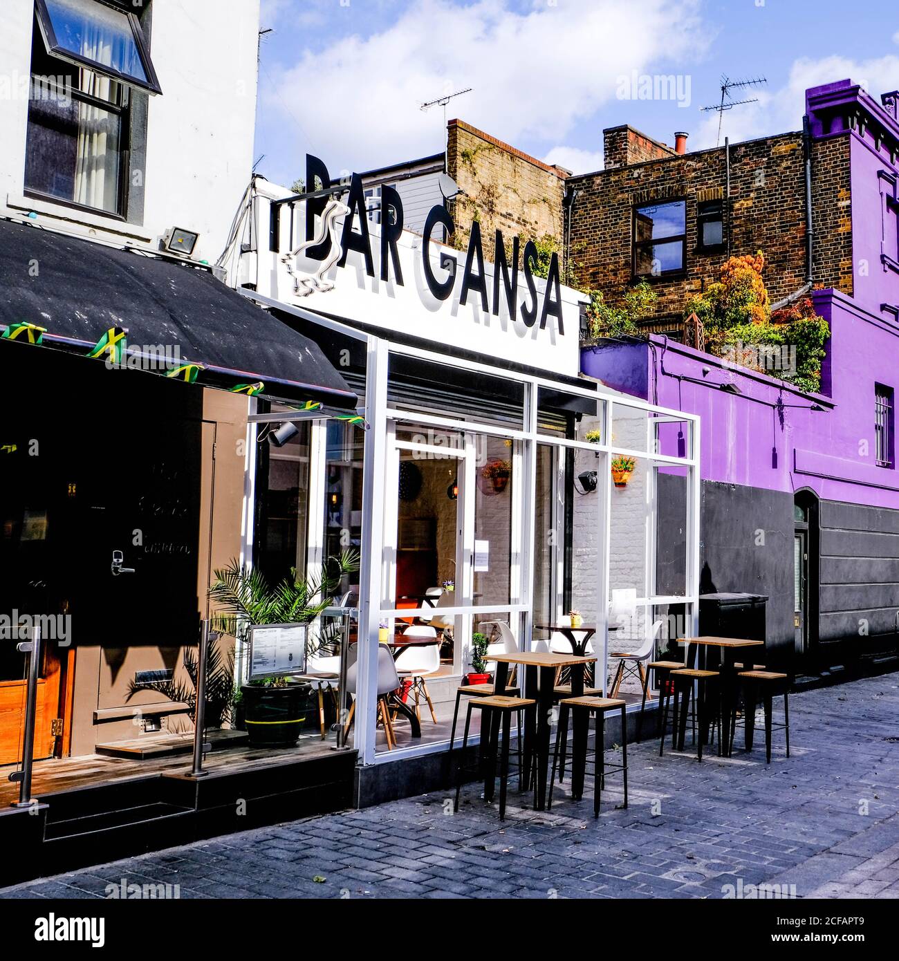 Camden Town Street Cafe And Visitor Attraction, London UK, With No People Stock Photo