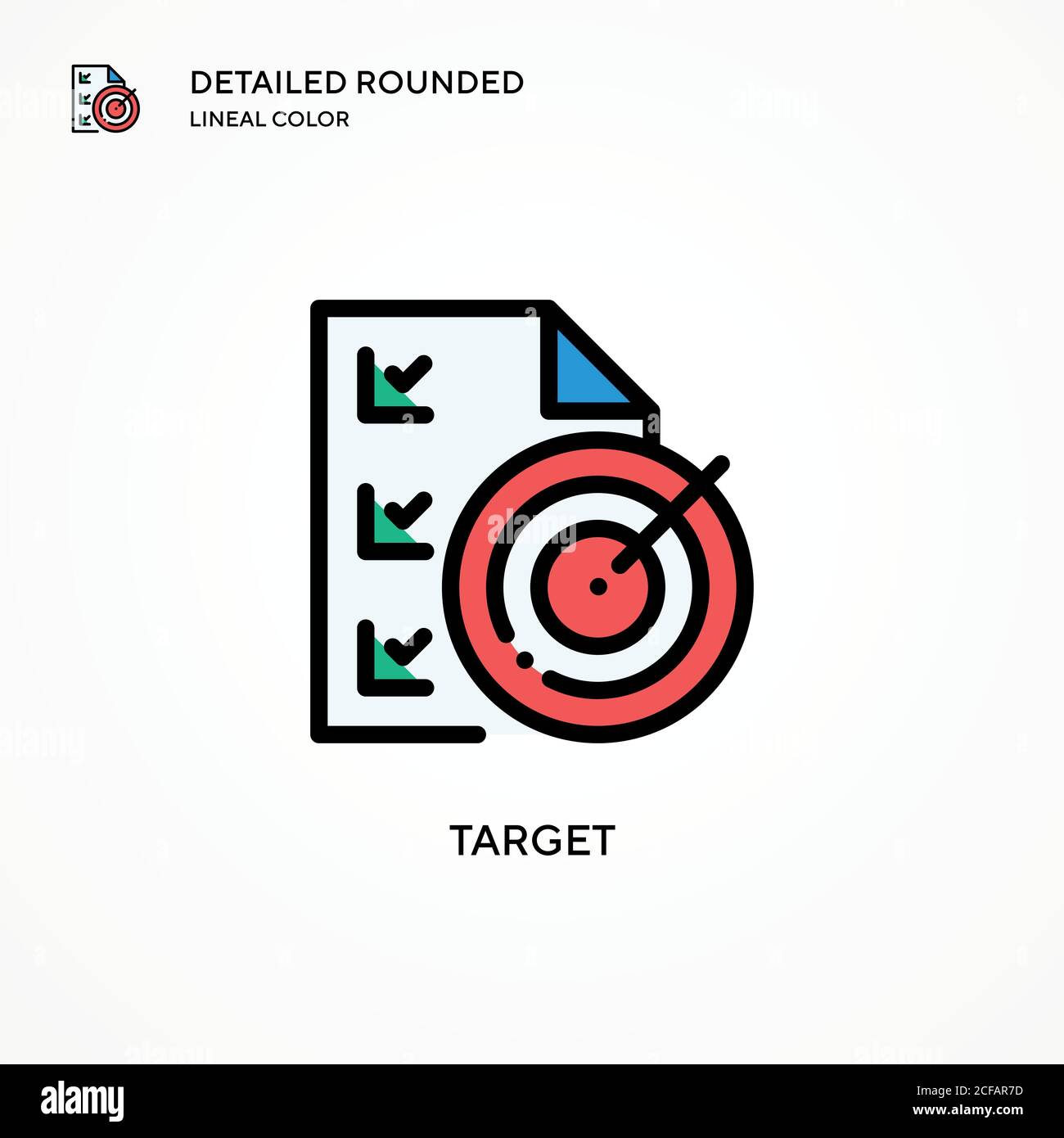 Target vector icon. Modern vector illustration concepts. Easy to edit ...