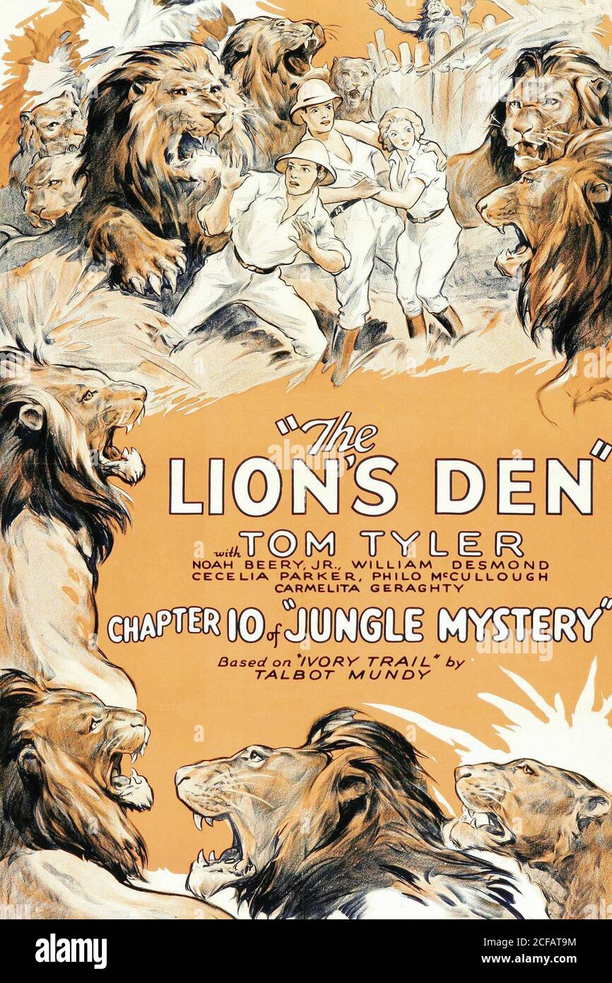 Jungle Mystery The Lion's Den Stock Photo Alamy