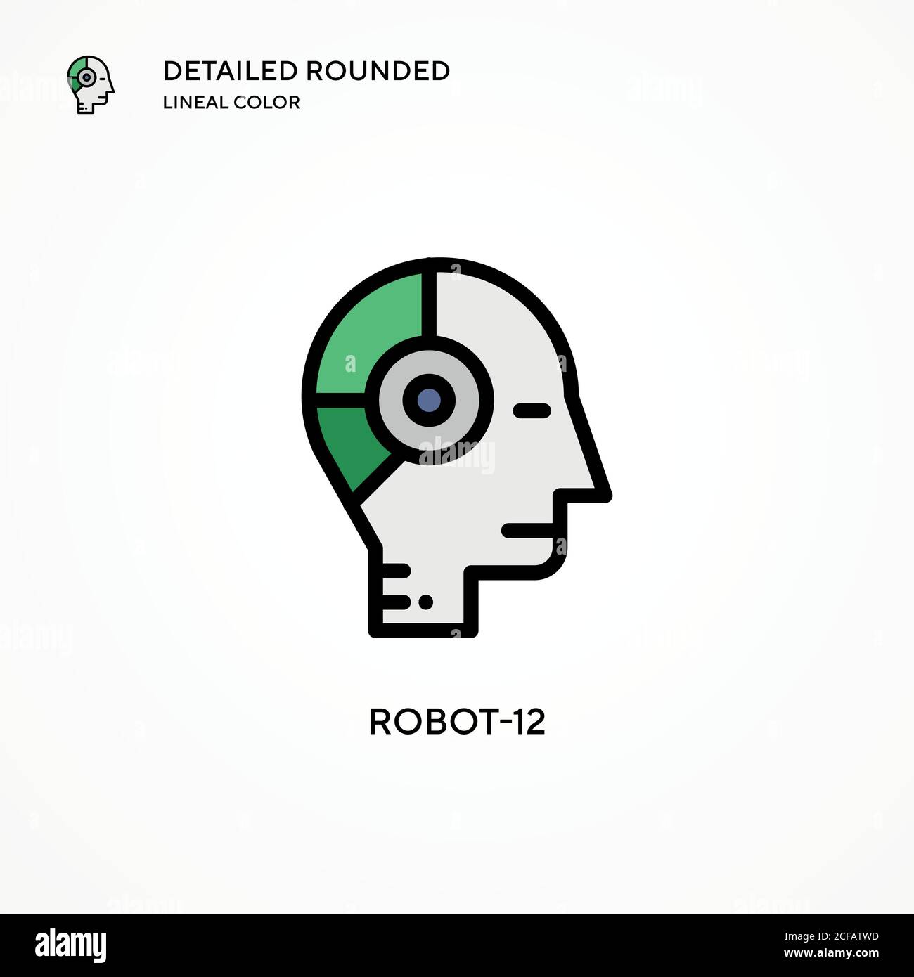 Robot-12 vector icon. Modern vector illustration concepts. Easy to edit and customize. Stock Vector