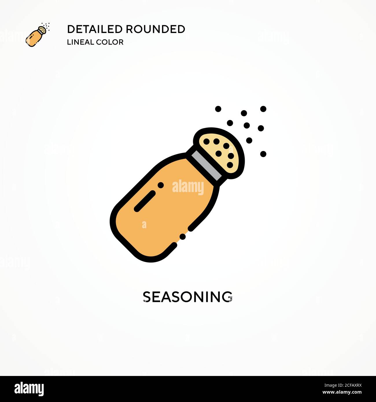 Seasoning vector icon. Modern vector illustration concepts. Easy to